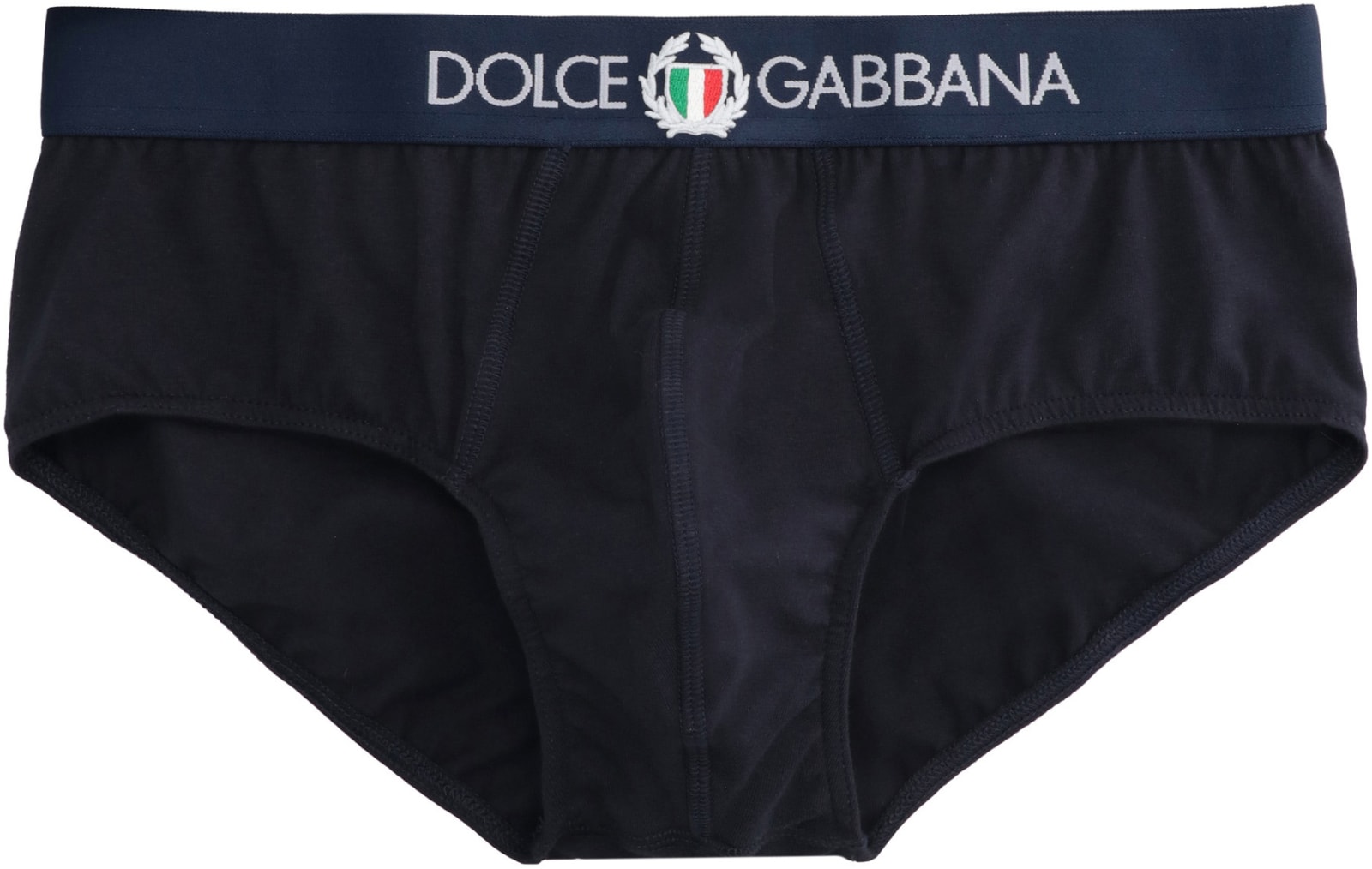 Dolce & Gabbana Brando Briefs In Two-way Stretch Cotton Jersey In Blue
