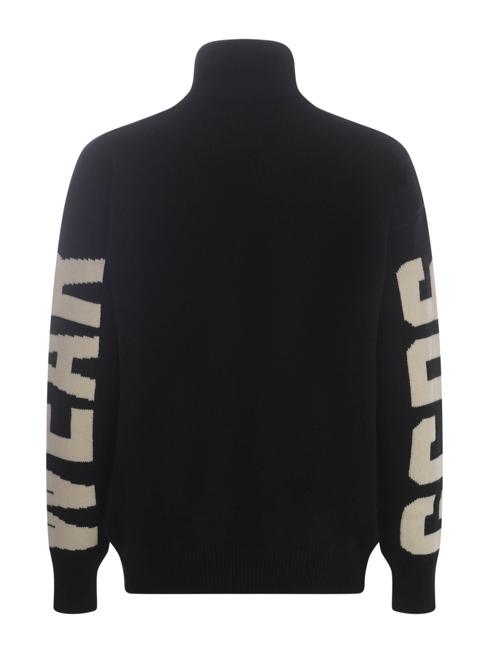 Shop Gcds Sweater  Logo In Wool In Black