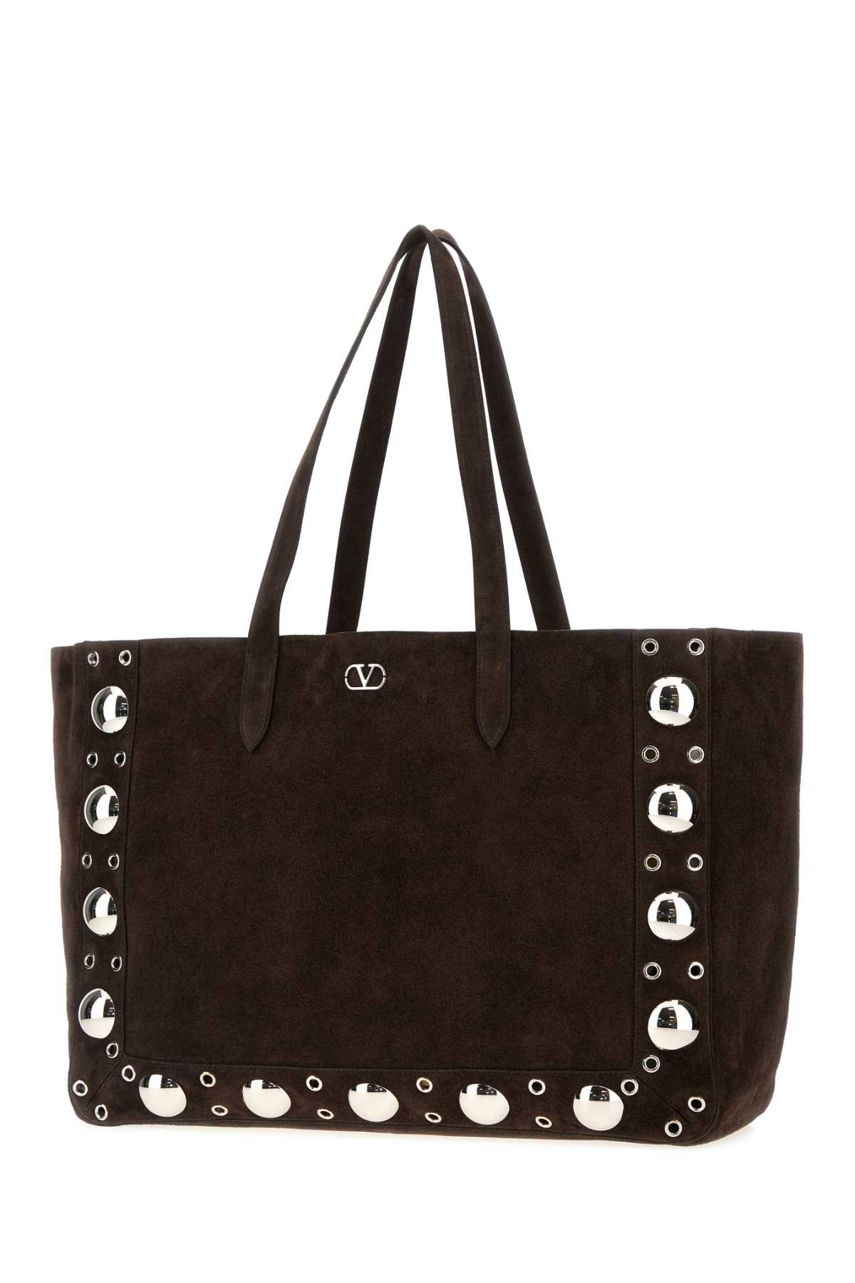 Valentino Dark Brown Nellcote Tote In Brown