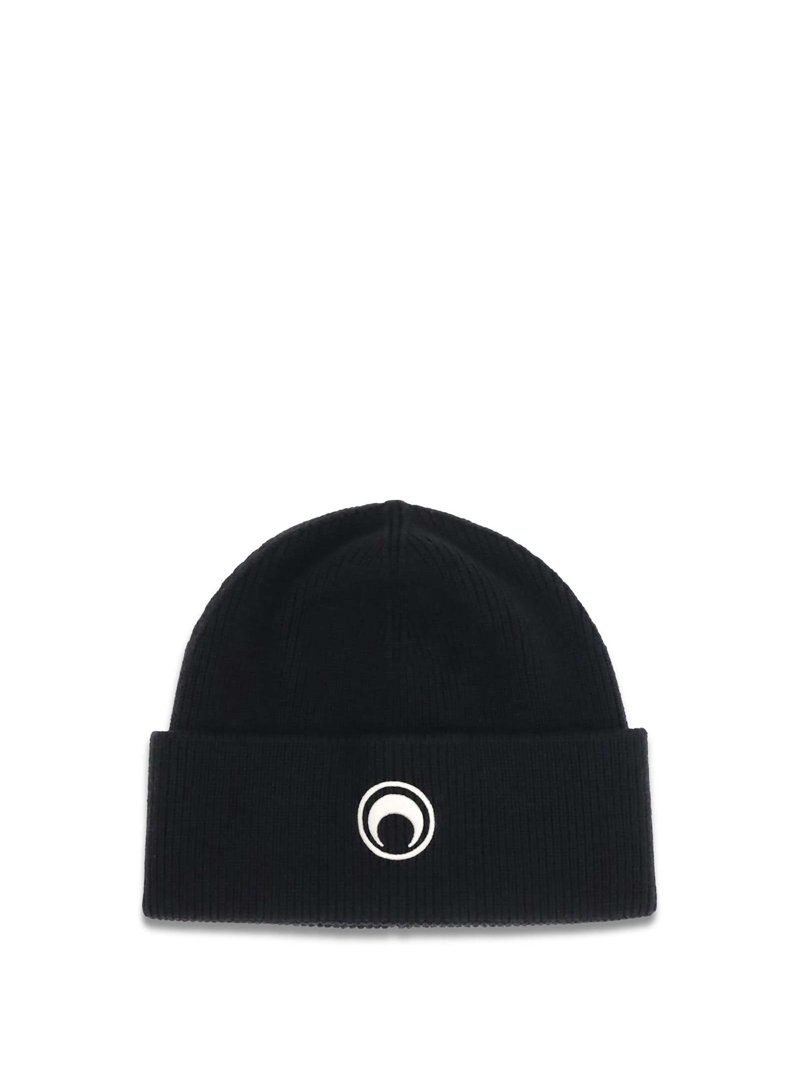 Marine Serre Wool Beanie With Classic Knit Texture In Multi