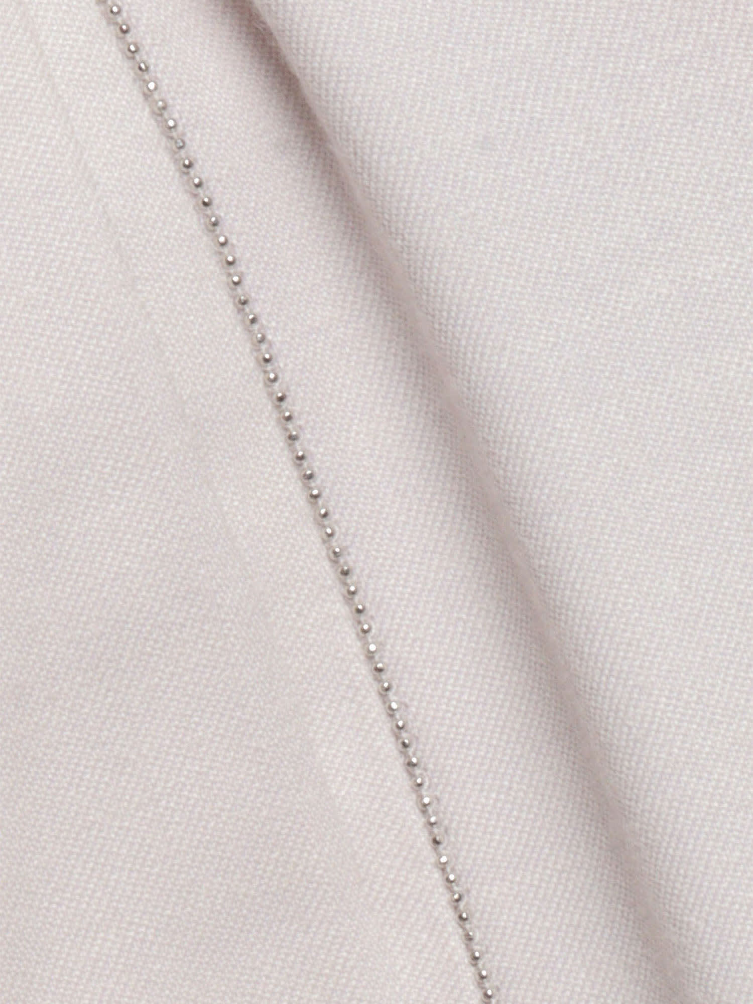 Fabiana Filippi Flannel Jogging Trousers With Front Creasand Filo Diam In Beige