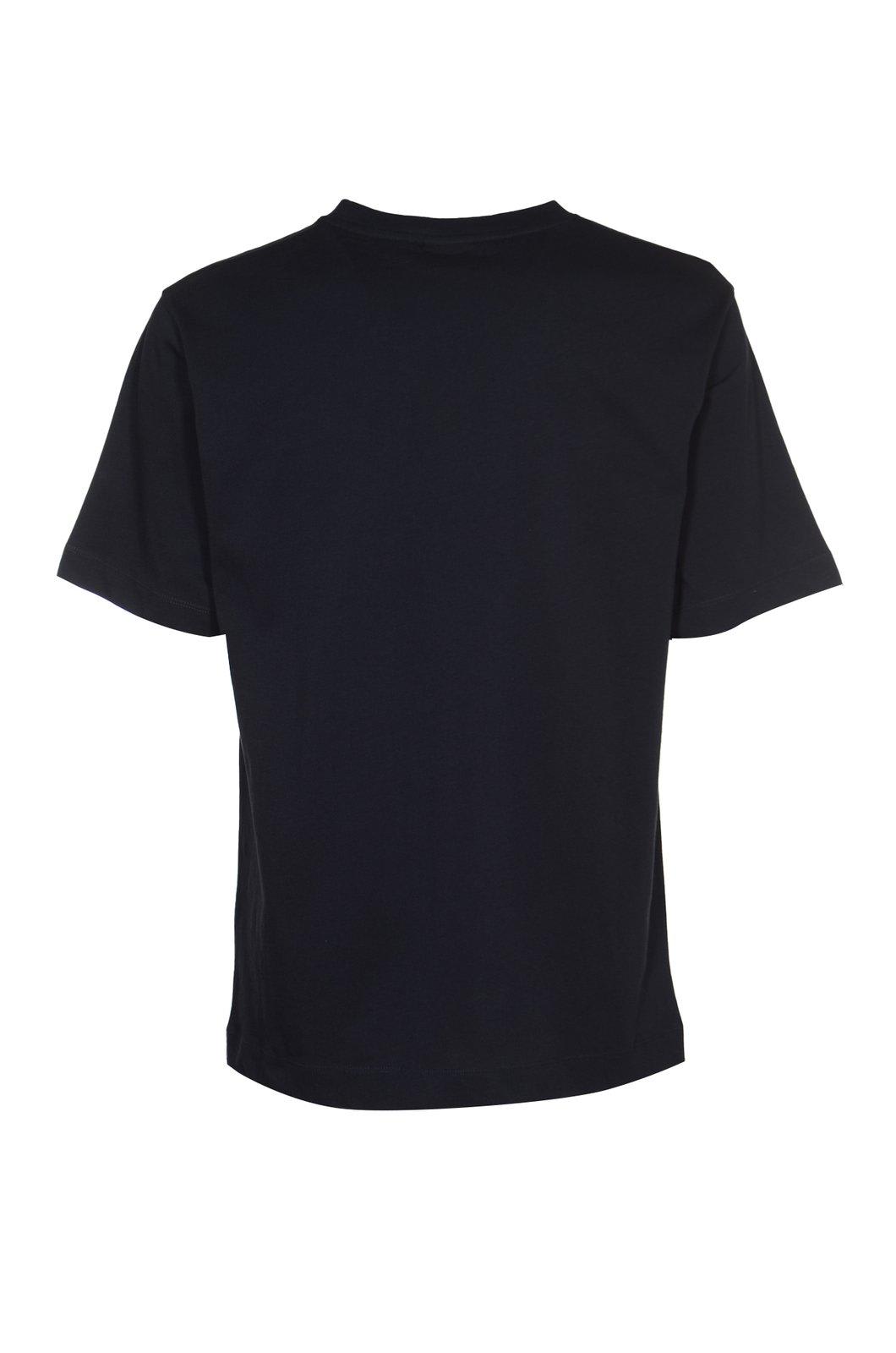 Shop Dries Van Noten Short-sleeved Crewneck T-shirt In Blue