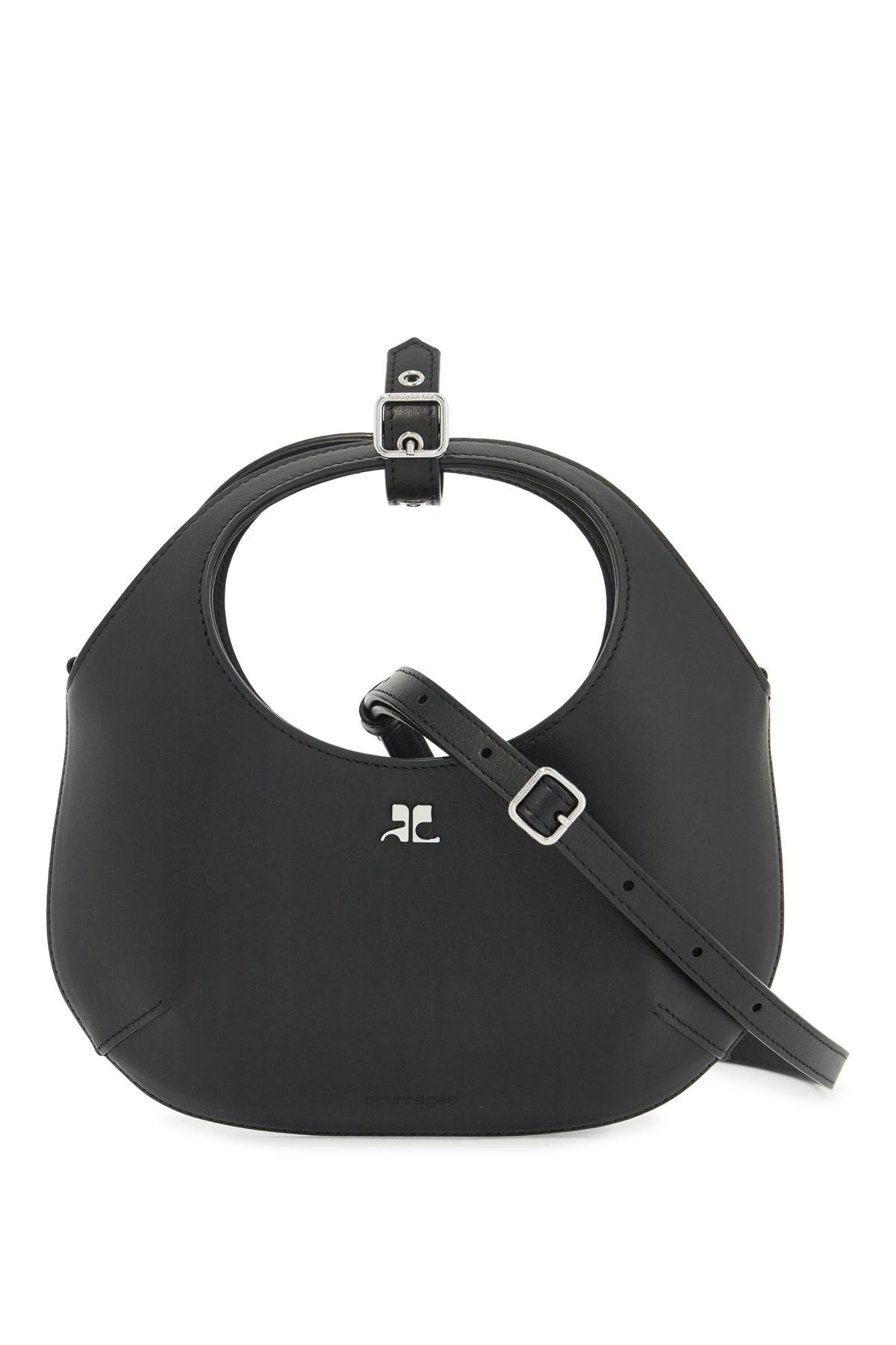 Shop Courrèges Mini Holy Bag In Black (black)