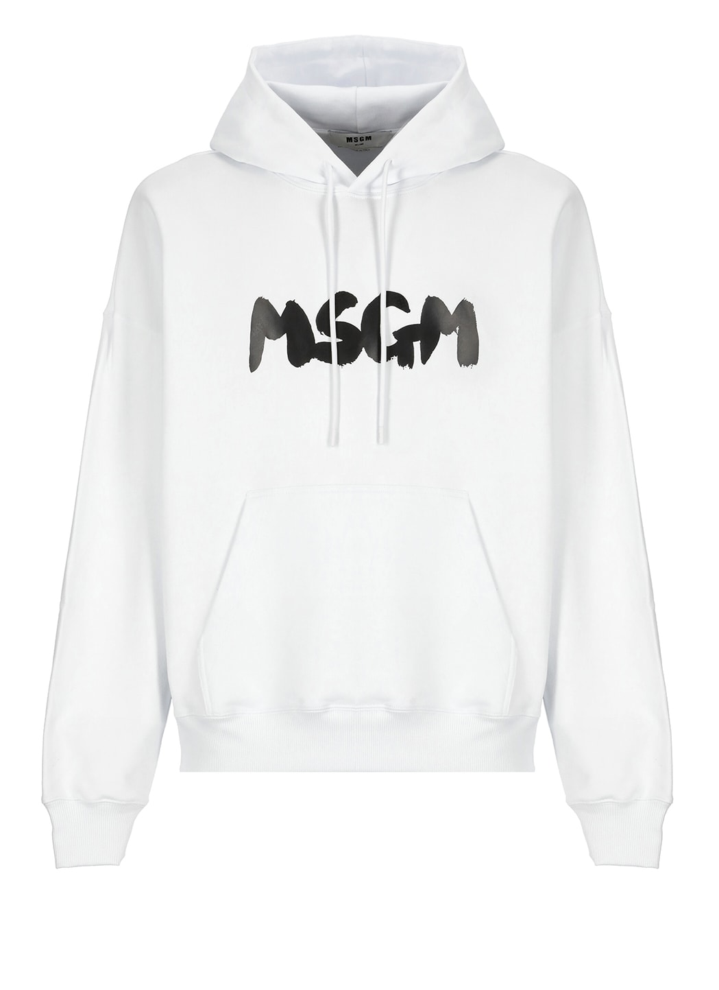 Shop Msgm Hoodie With Logo In White