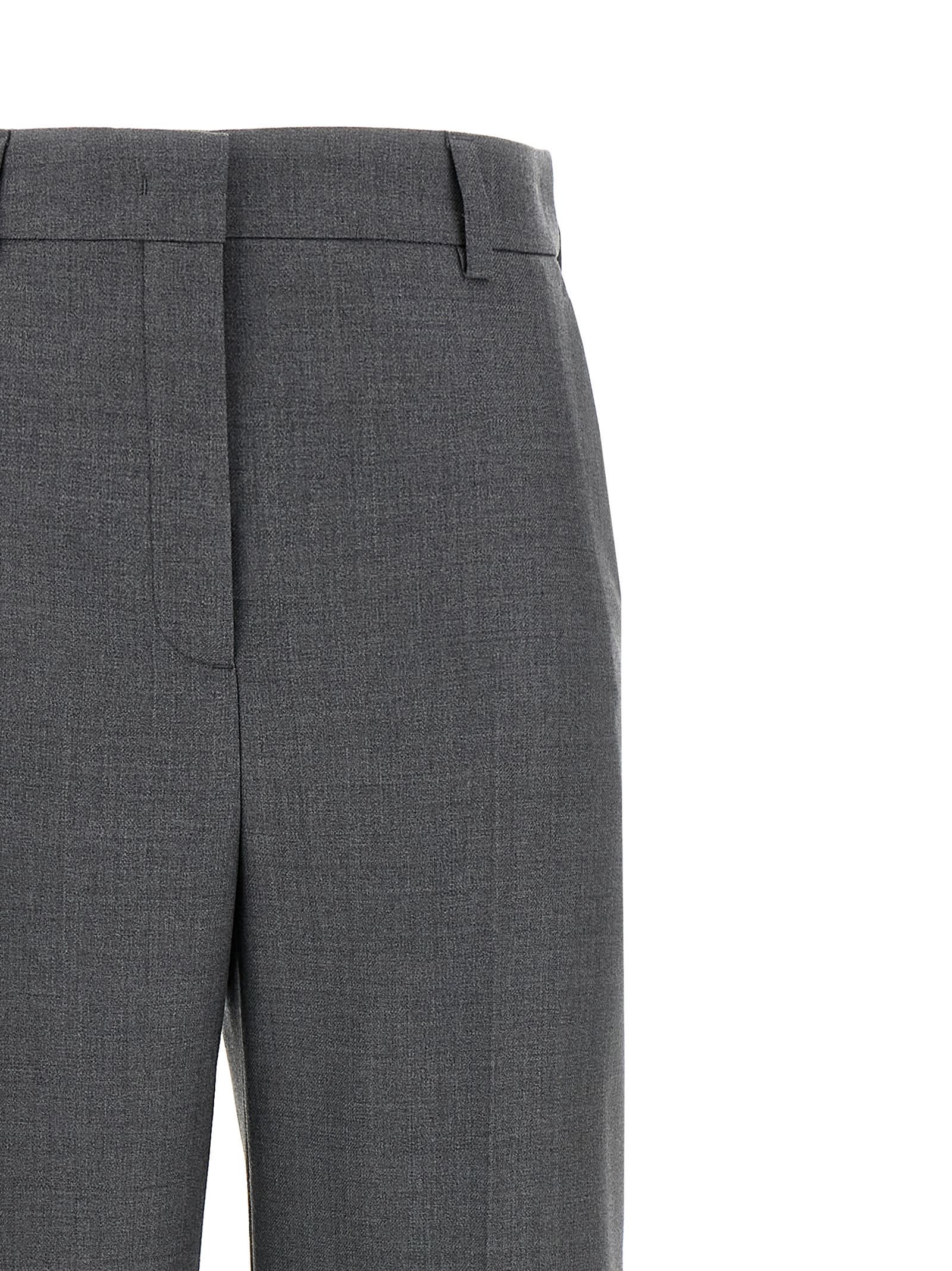 Valentino Garavani Wide-leg Virgin Wool Trousers With Maxi Turn-up In Black