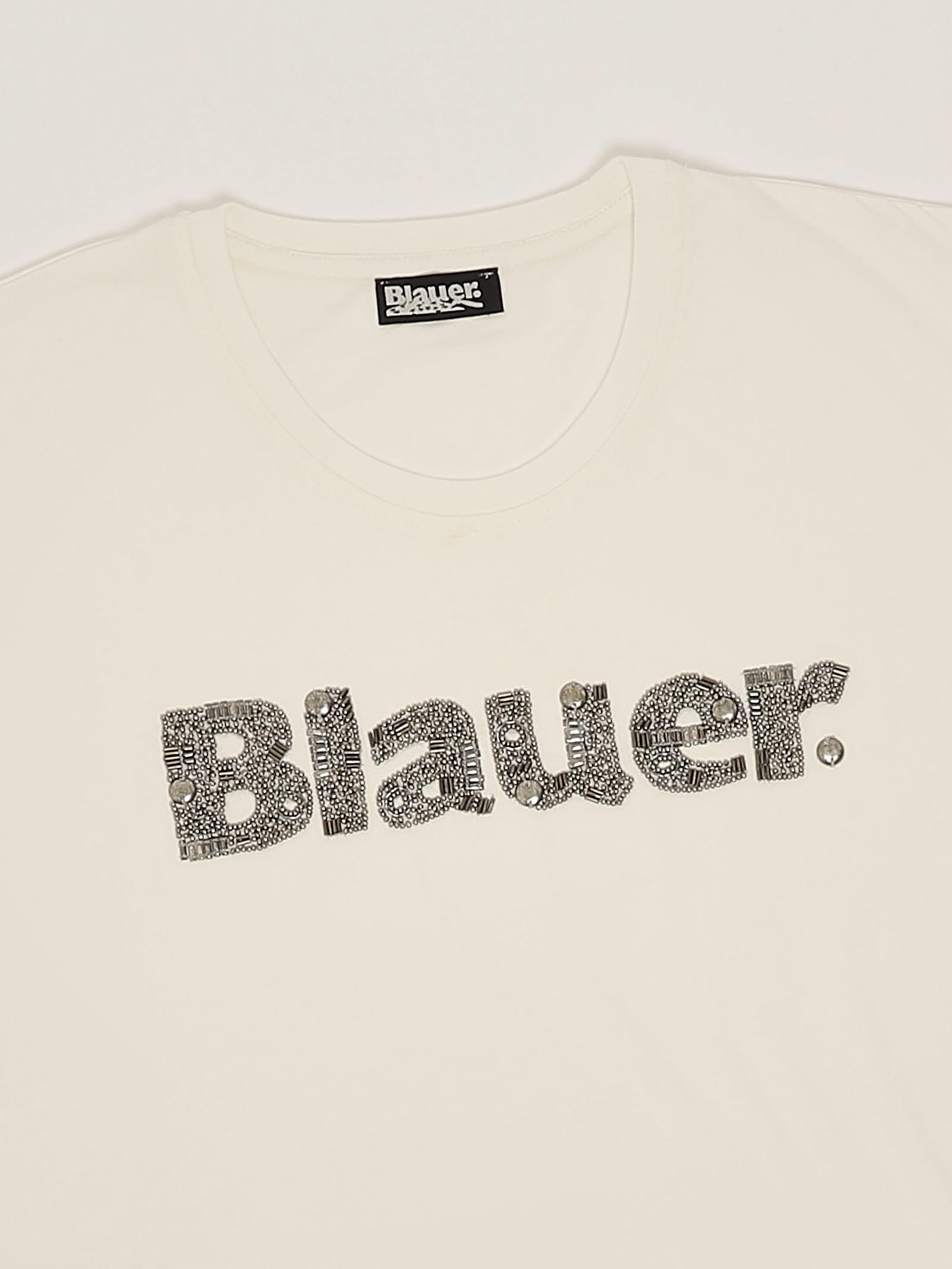 Blauer T-shirt T-shirt In White