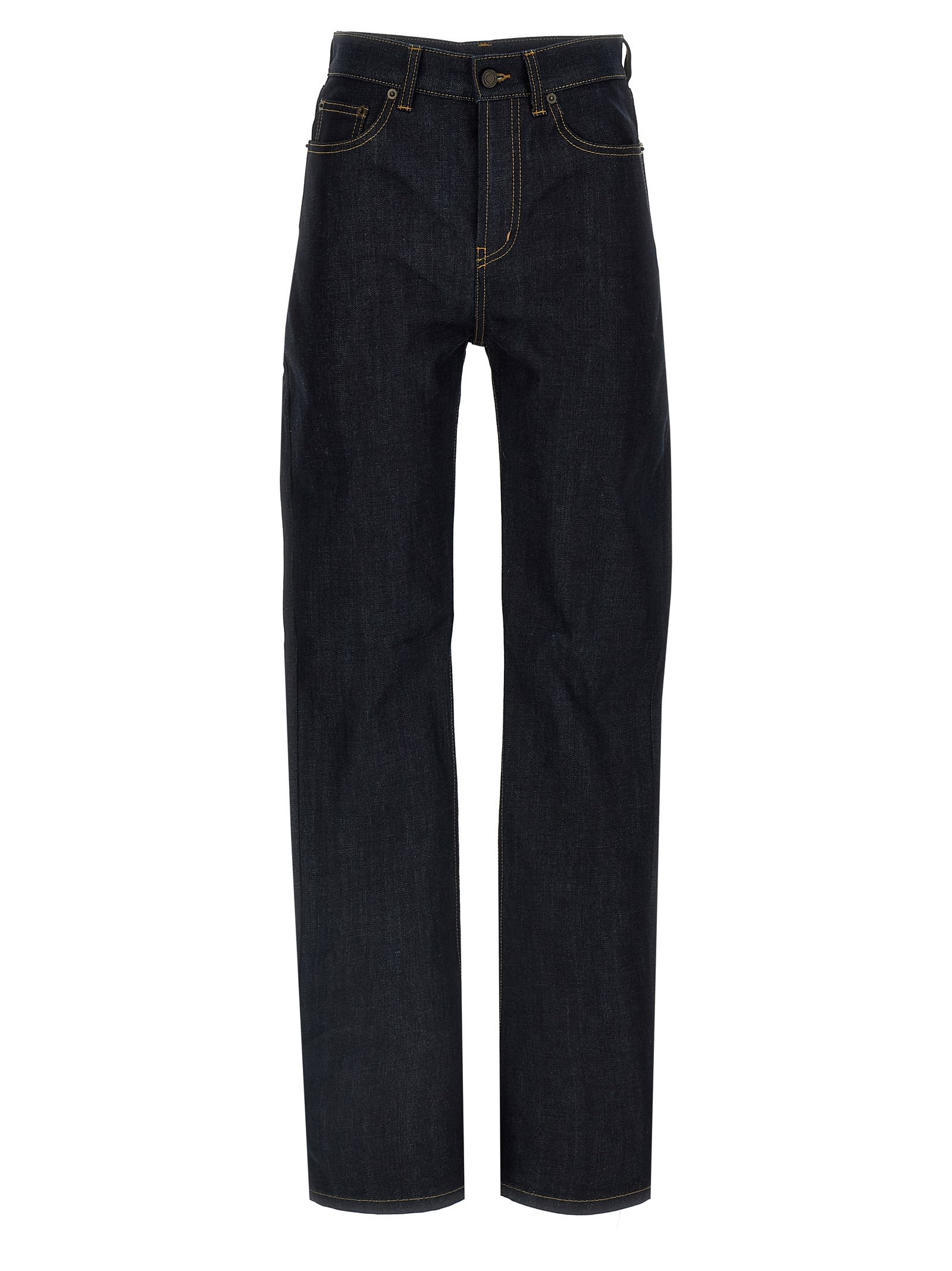 Shop Saint Laurent 90s Jeans In Blue