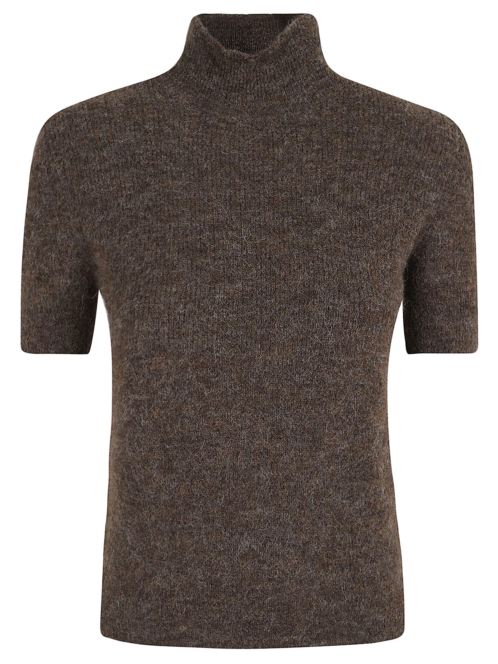 Shop Ralph Lauren Ss Tn-short Sleeve-pullover In Taupe Heather