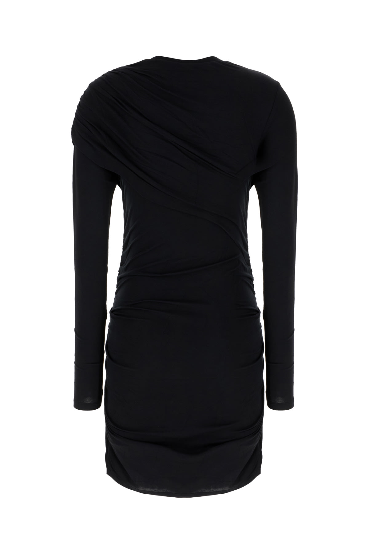 Isabel Marant Étoile Bodycon Midi Dress With Smooth Texture In Black
