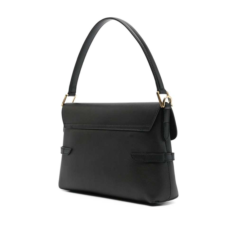Atp Atelier Lierna Leather Shoulder Bag In Black