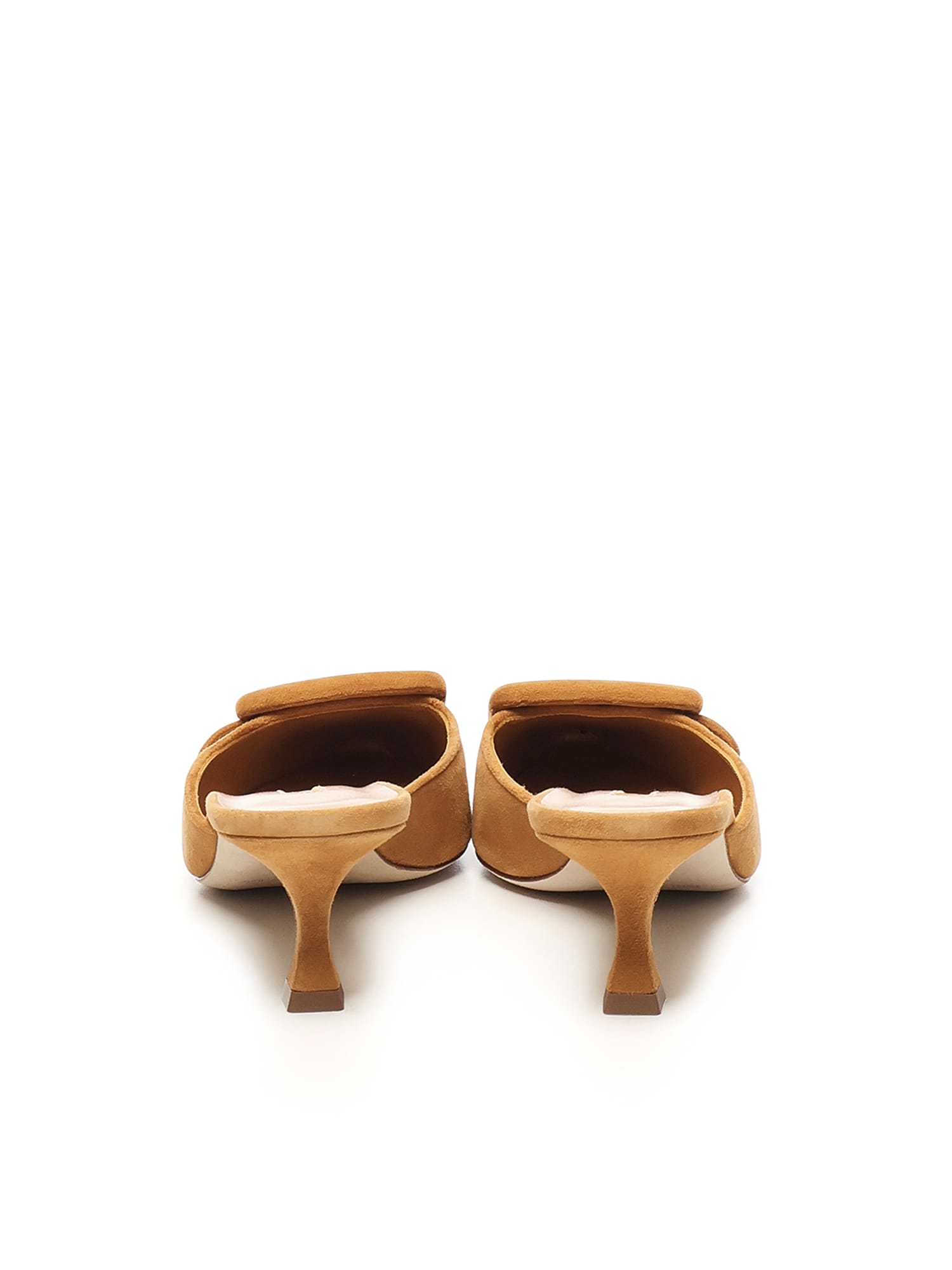 Manolo Blahnik Maysale Mules In Brown