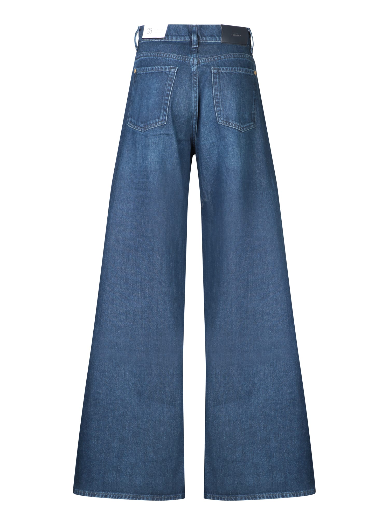 Shop 7 For All Mankind Willow Wide Leg Blue Jeans