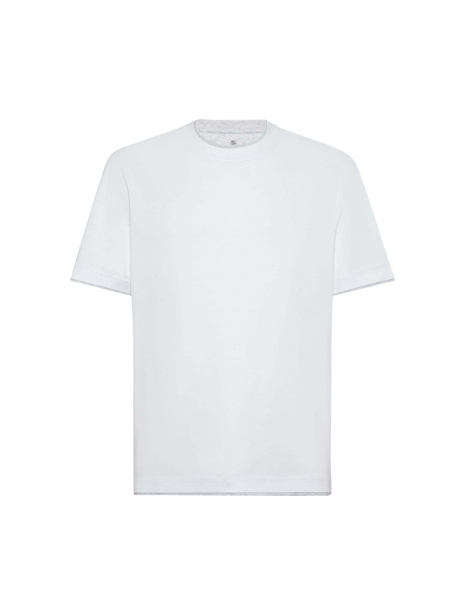Shop Brunello Cucinelli T-shirt In White Pearl