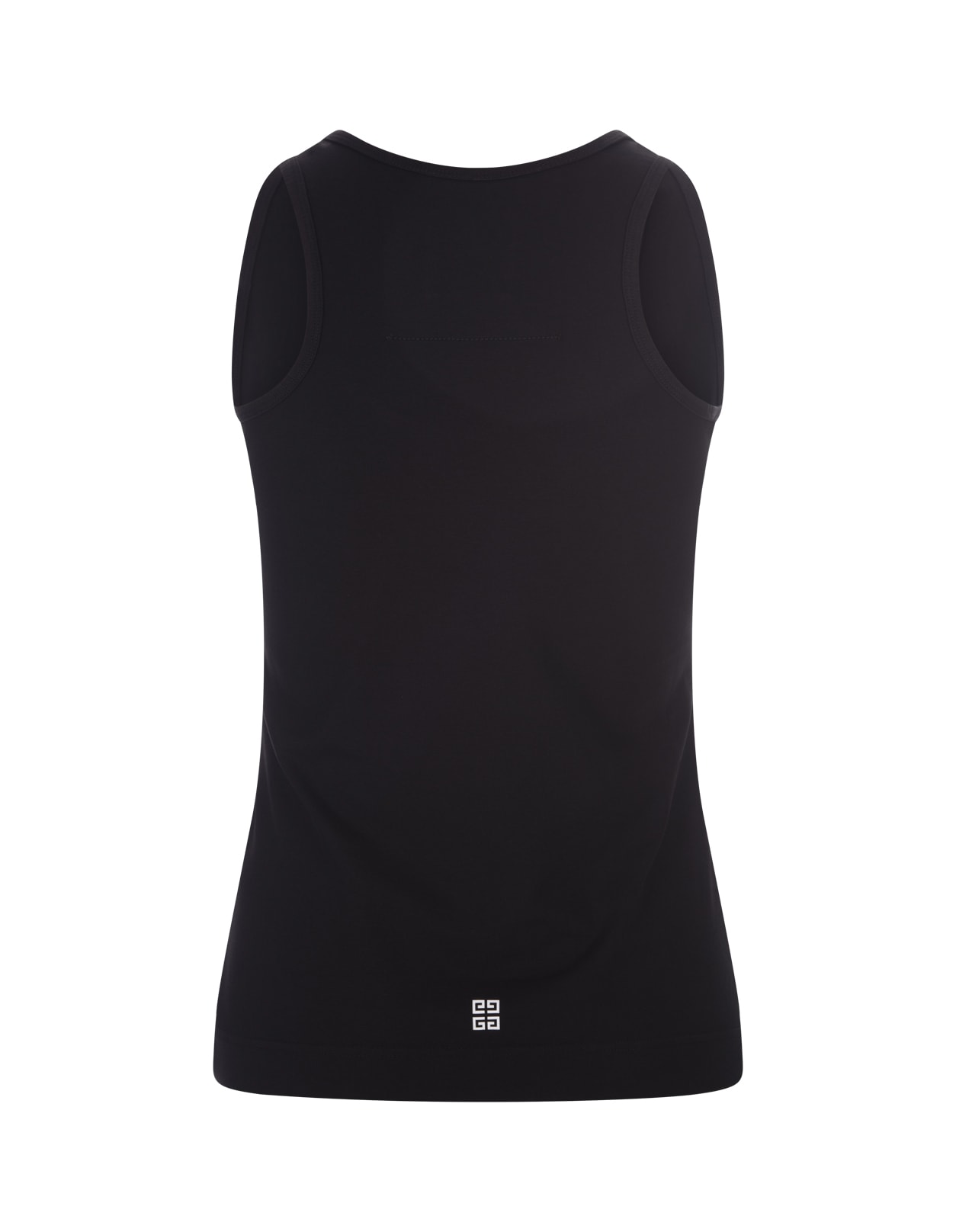 Shop Givenchy Archetype Tank Top In Black Cotton