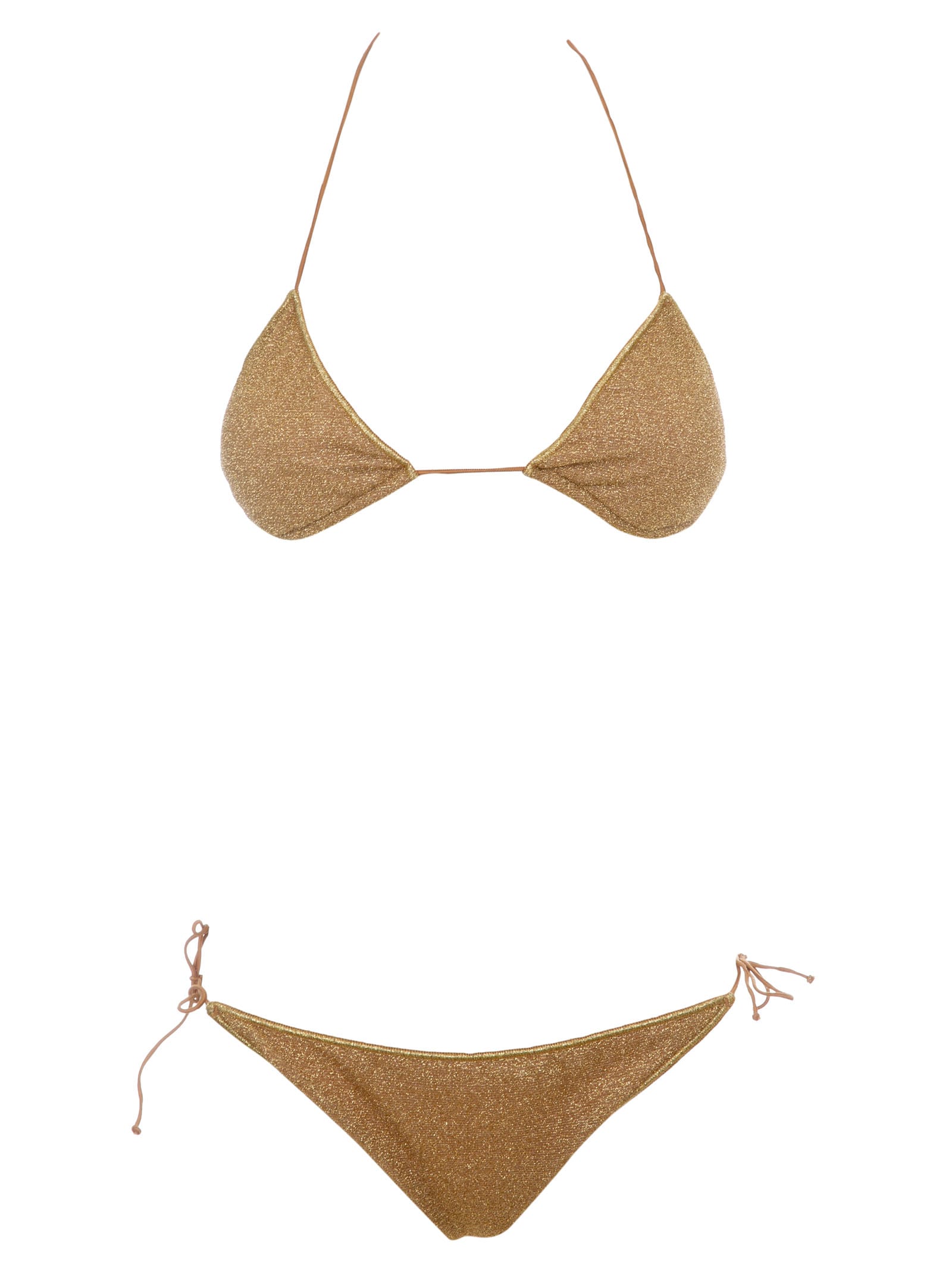 Oseree Oséree Glitter Bikini In Gold