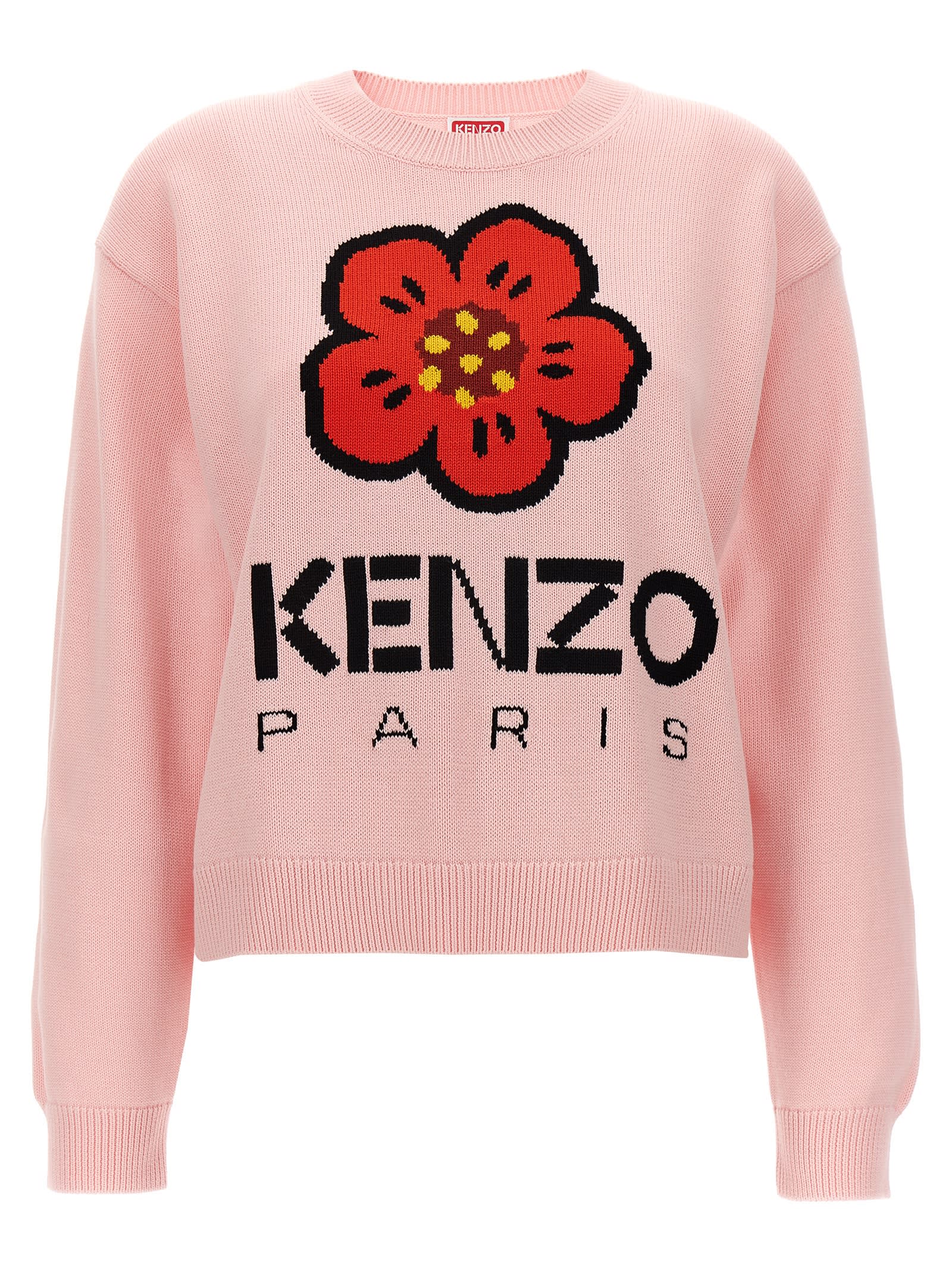 Shop Kenzo Boke Flower Sweater In Pink