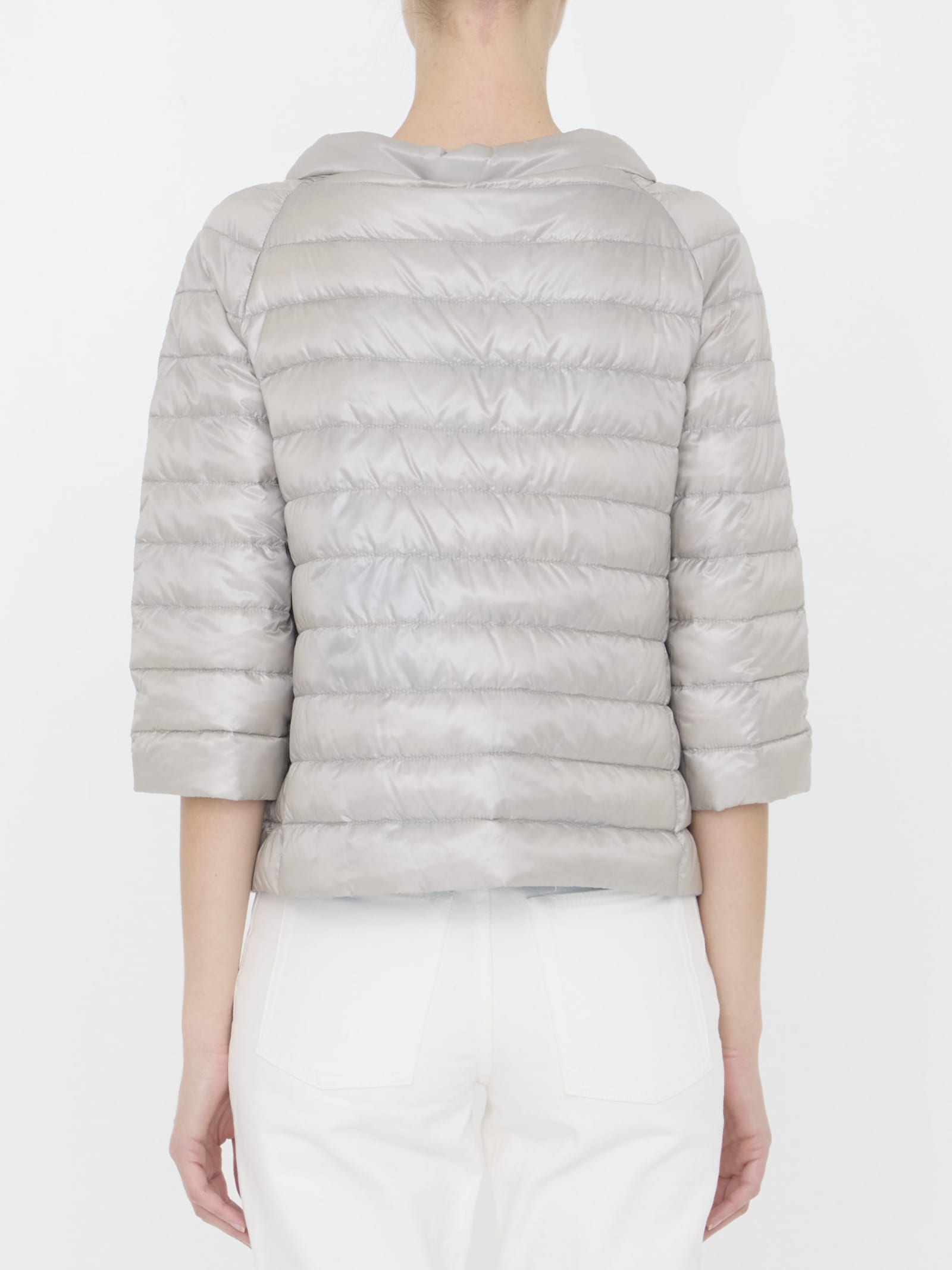 Shop Herno Reversible Padded Jacket In Grey