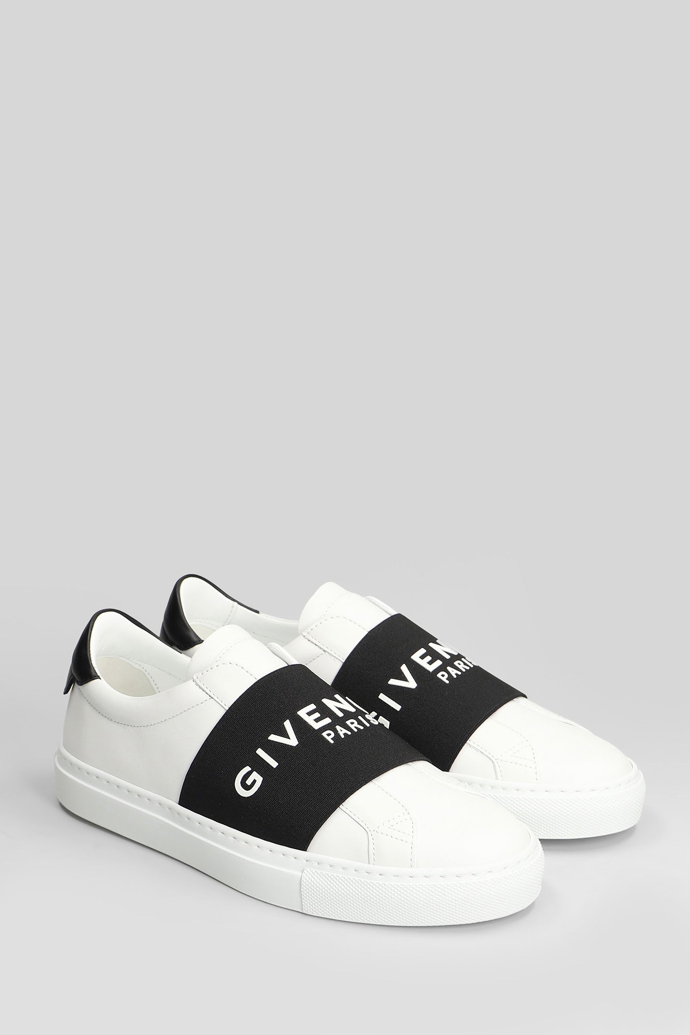 Givenchy Sneaker Urban Street In Pelle Con Fascia Elasticizzata In White