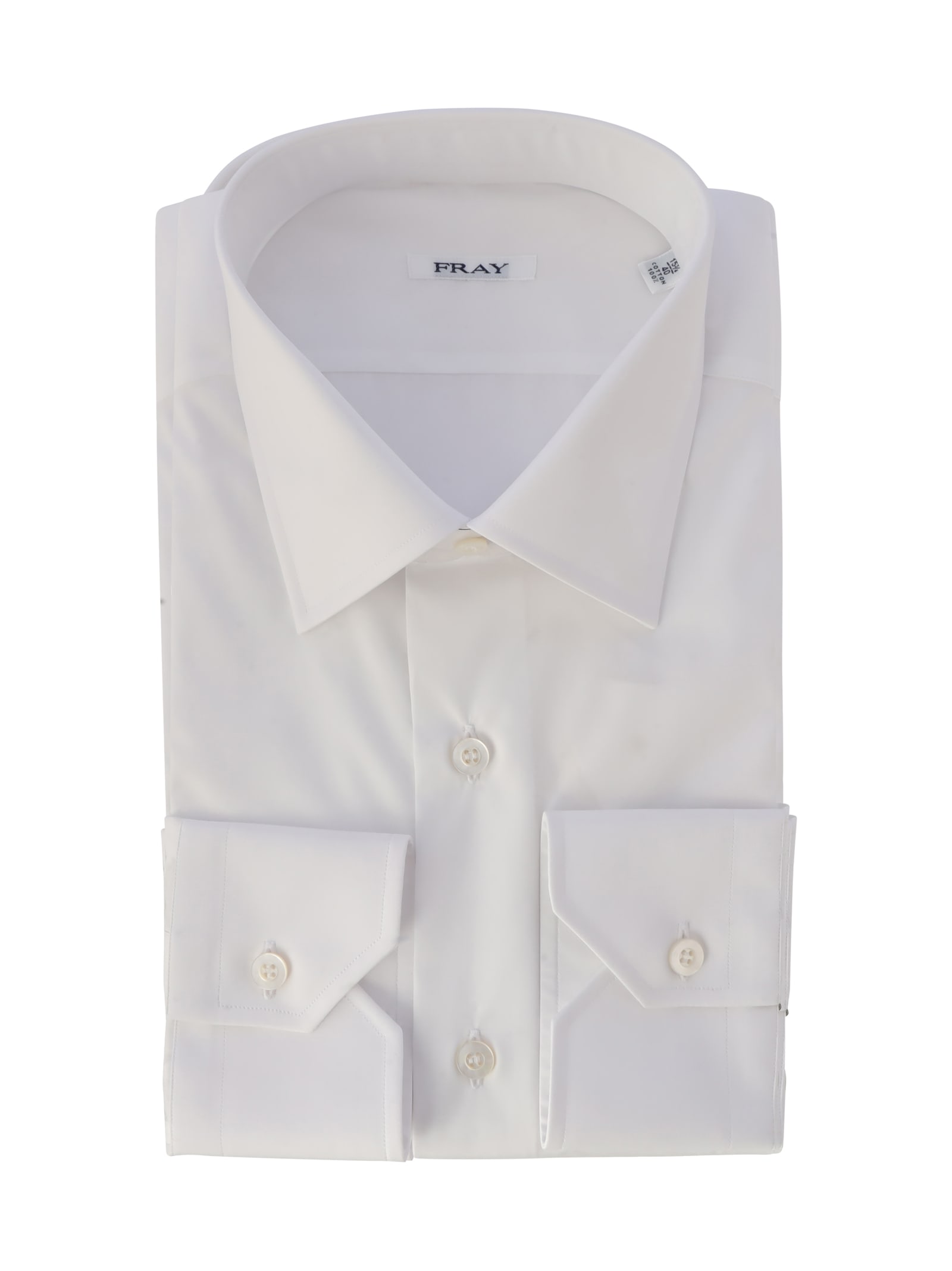Fray Cotton Shirt In White