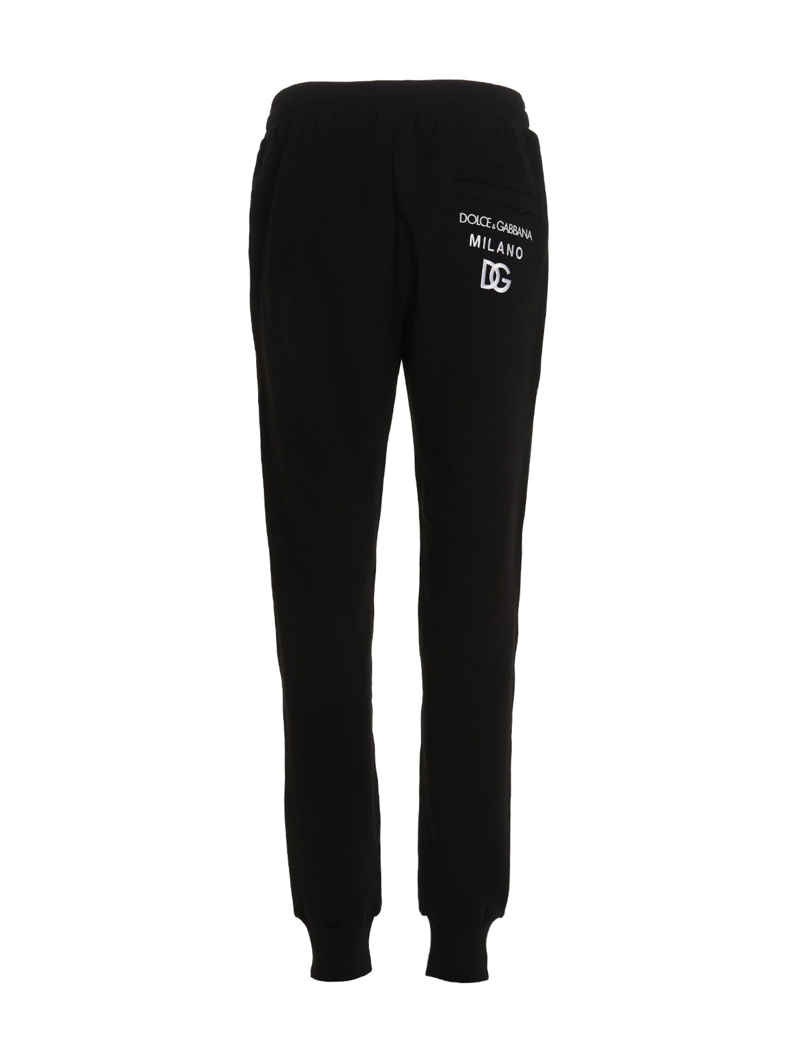 Shop Dolce & Gabbana Dg Essential Joggers In Black