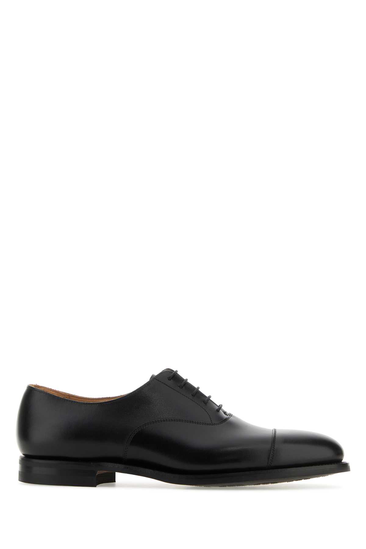 Black Leather Connaught 2 Lace-up Shoes