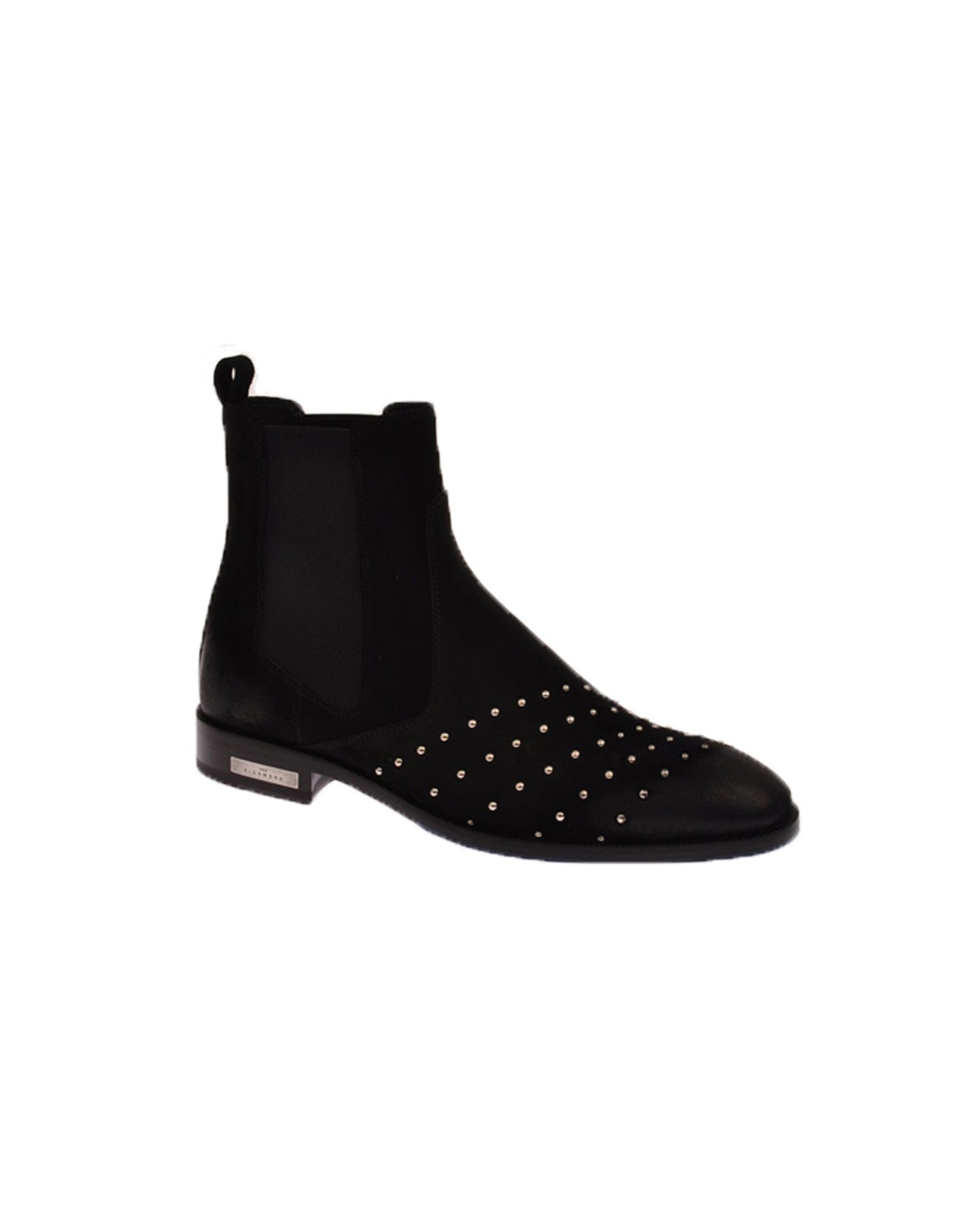 JOHN RICHMOND LEATHER ANKLE BOOTS WITH STUDS 