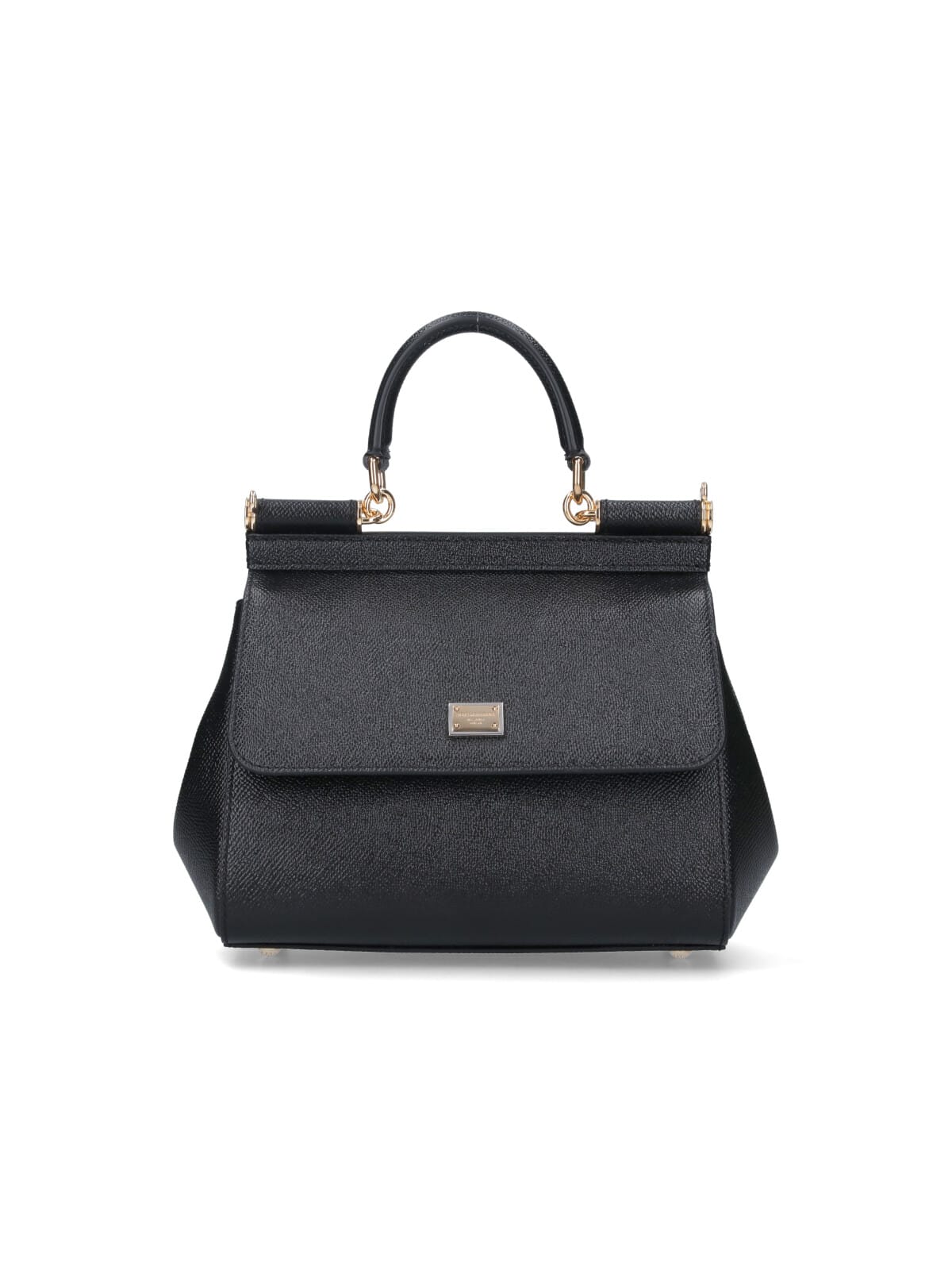 Dolce & Gabbana Sicily Medium Handbag In Black