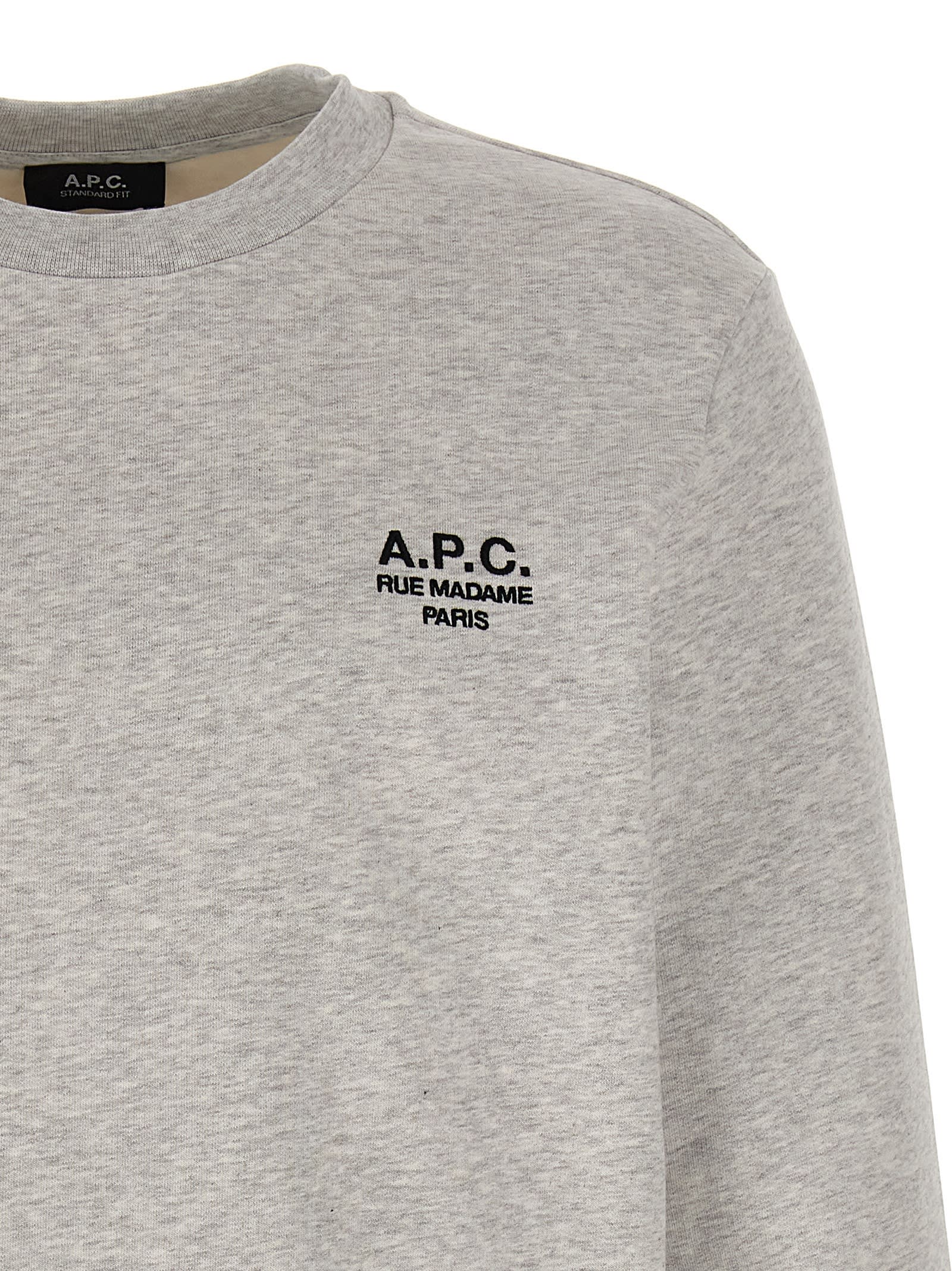 Shop Apc Rue Madame Sweatshirt In Gray