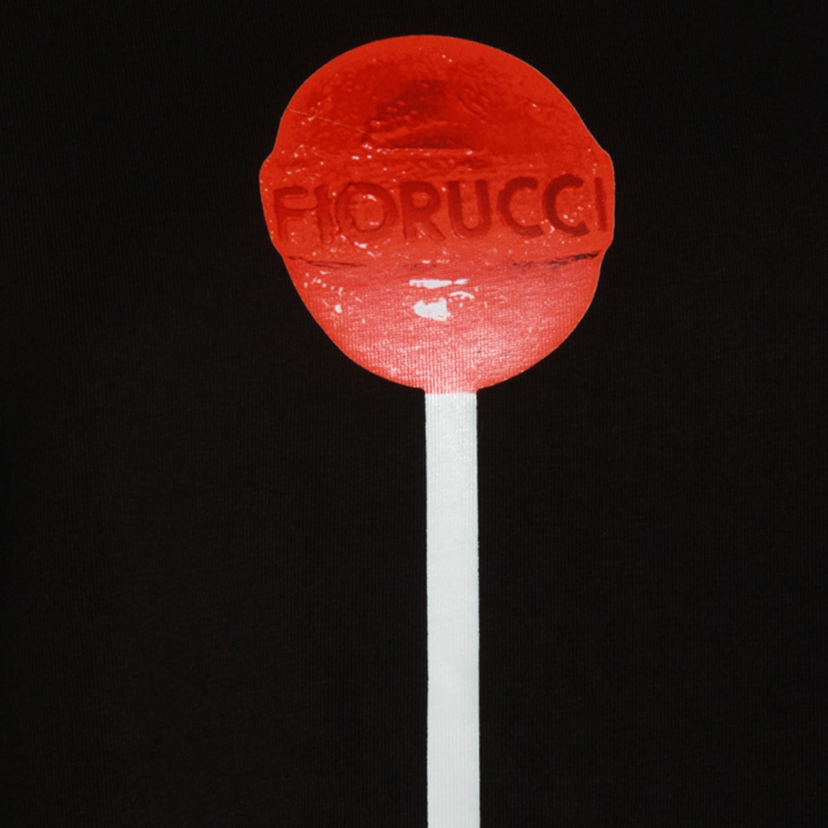 Fiorucci Lollipop Black T-shirt In Black