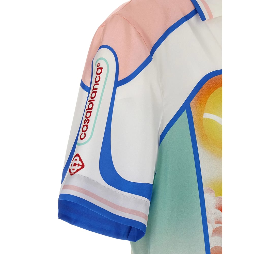 Casablanca 'dream Of Mount Fuji' Shirt In White