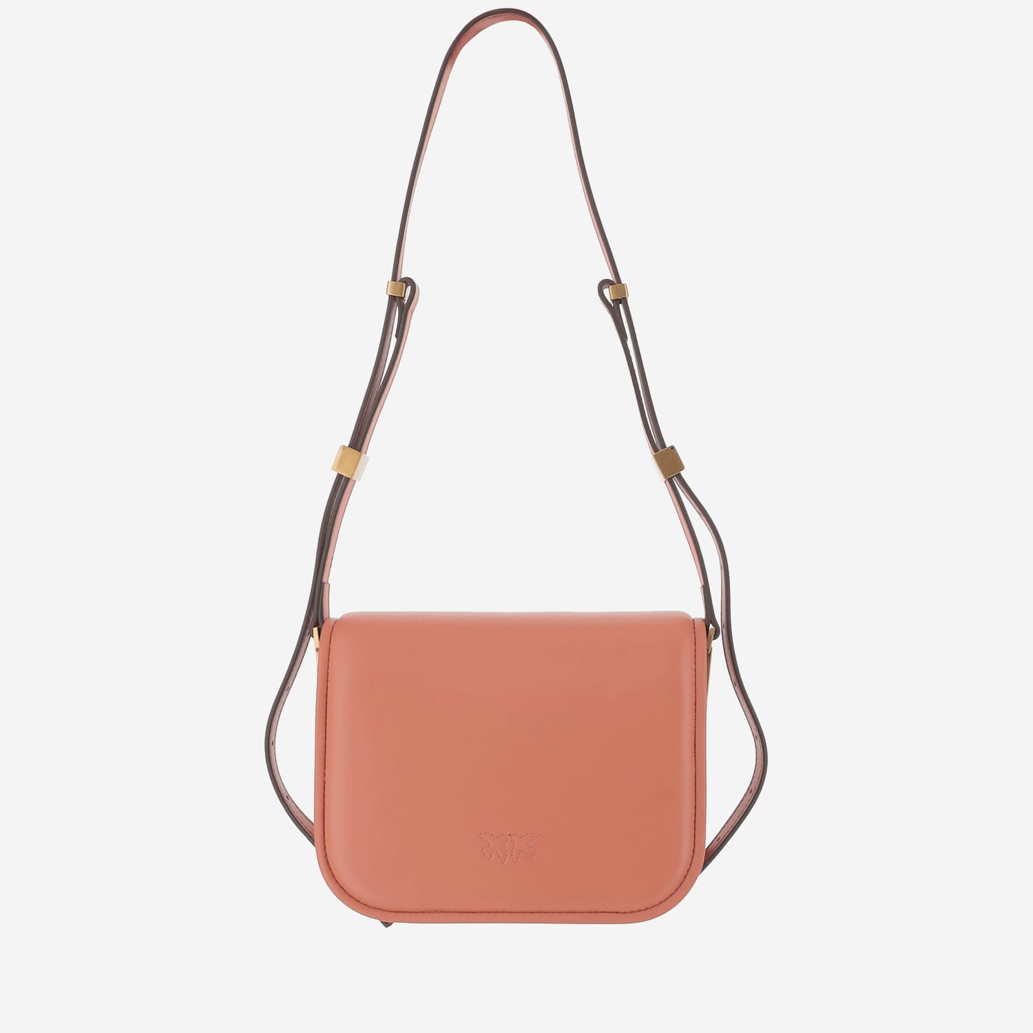 Pinko Love Box Shoulder Bag In Brown