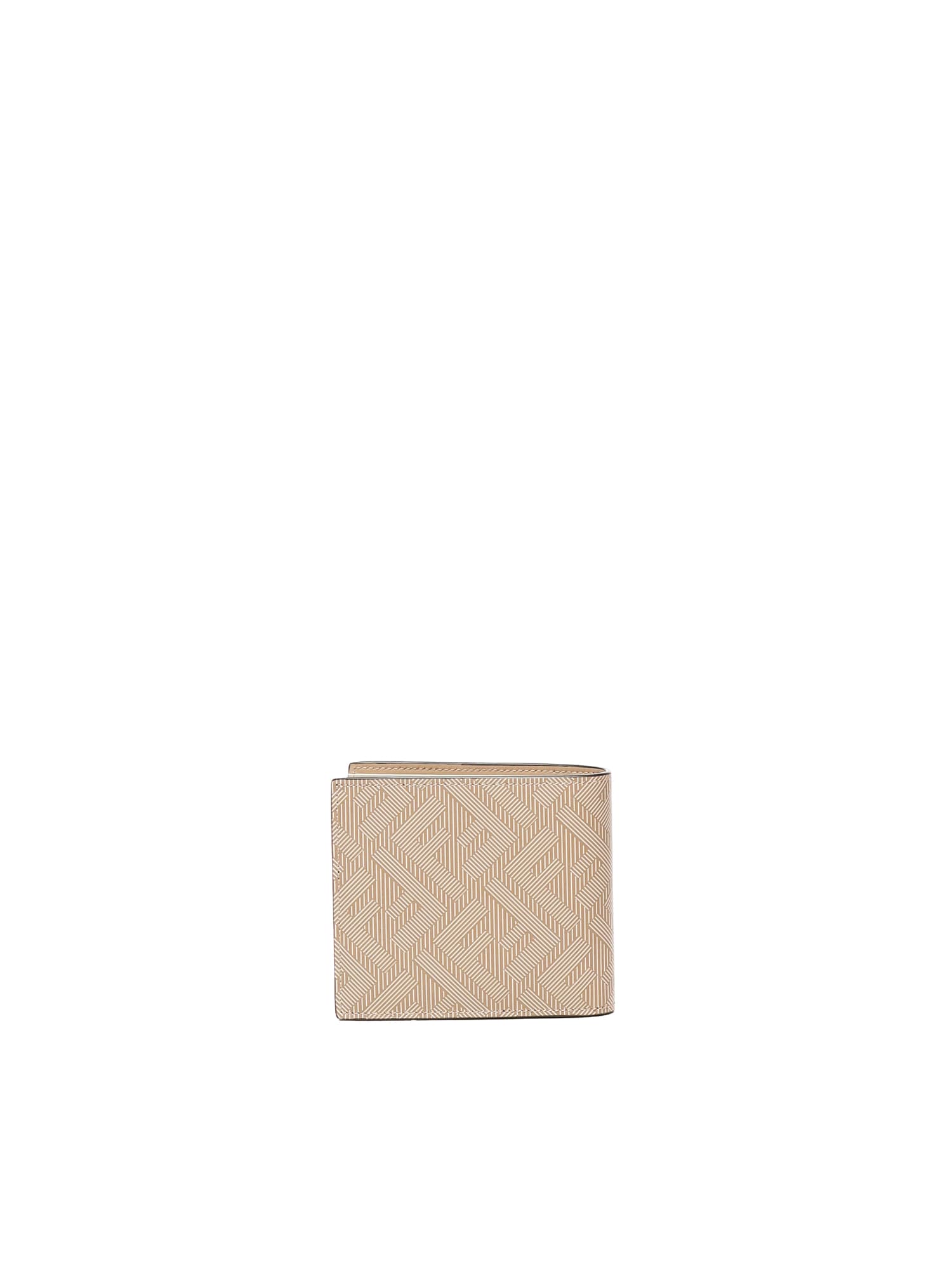 Fendi Shadow Light Beige Wallet In Neutral