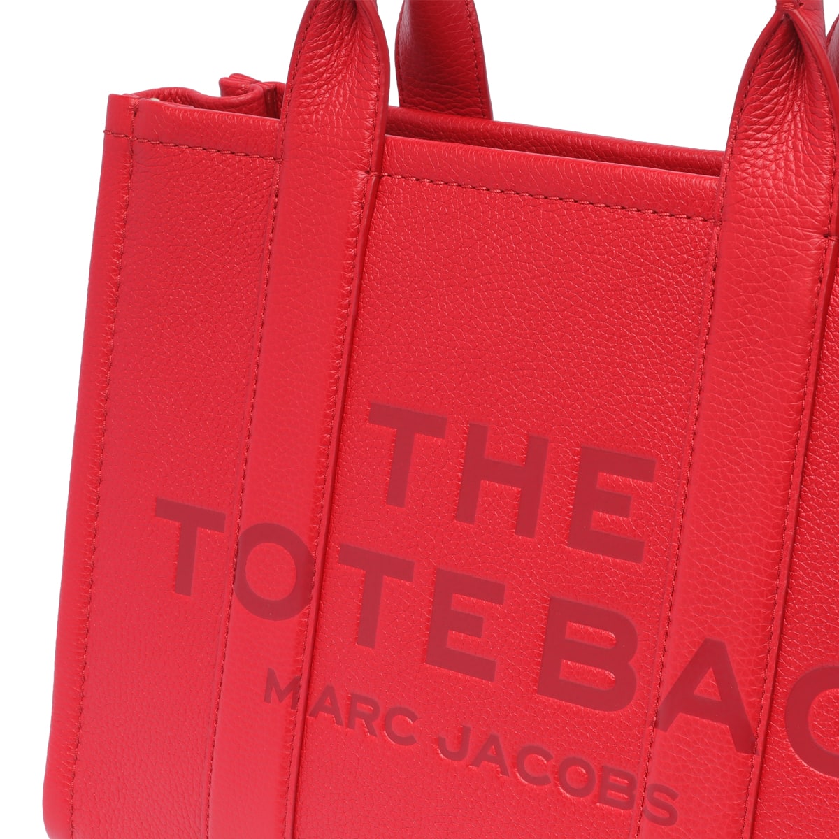 Shop Marc Jacobs The Medium Leather Bag In Red