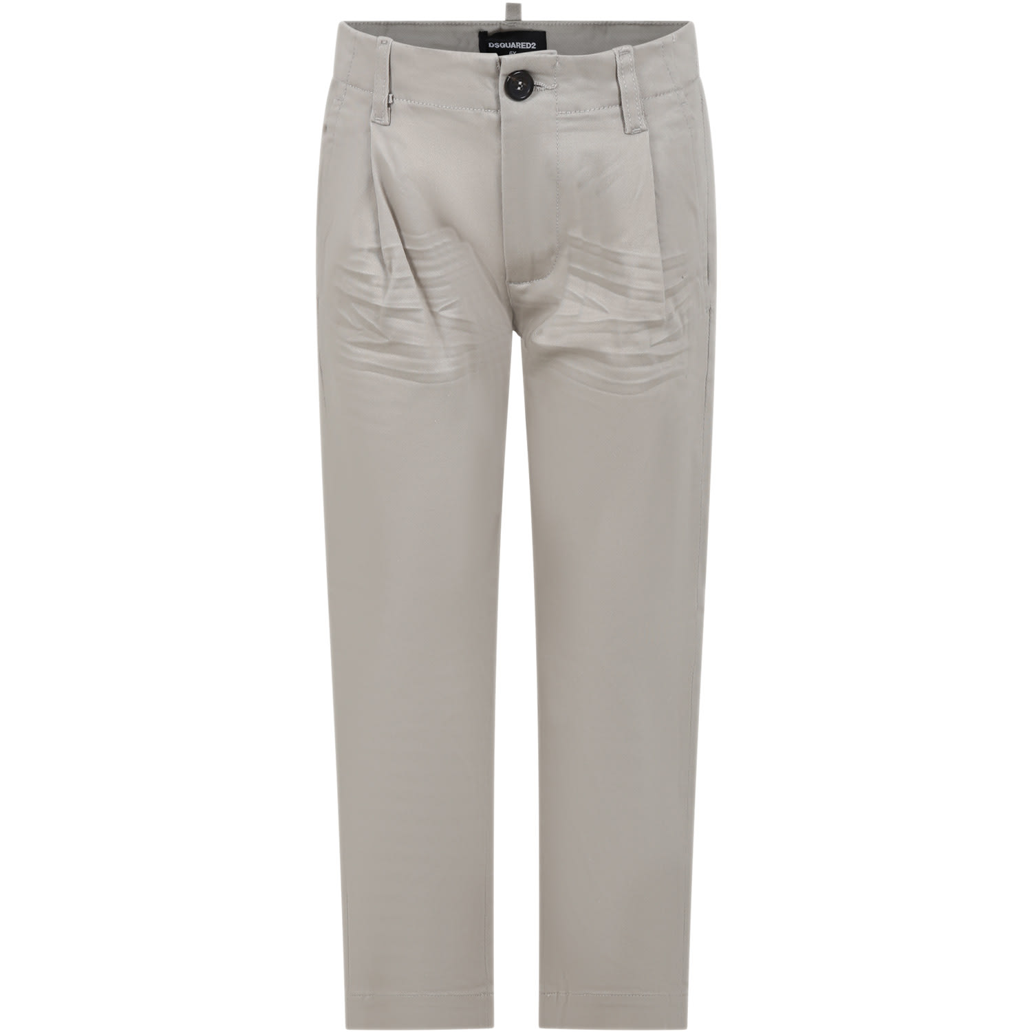 Dsquared2 Kids' Beige Trousers For Boy With Logo