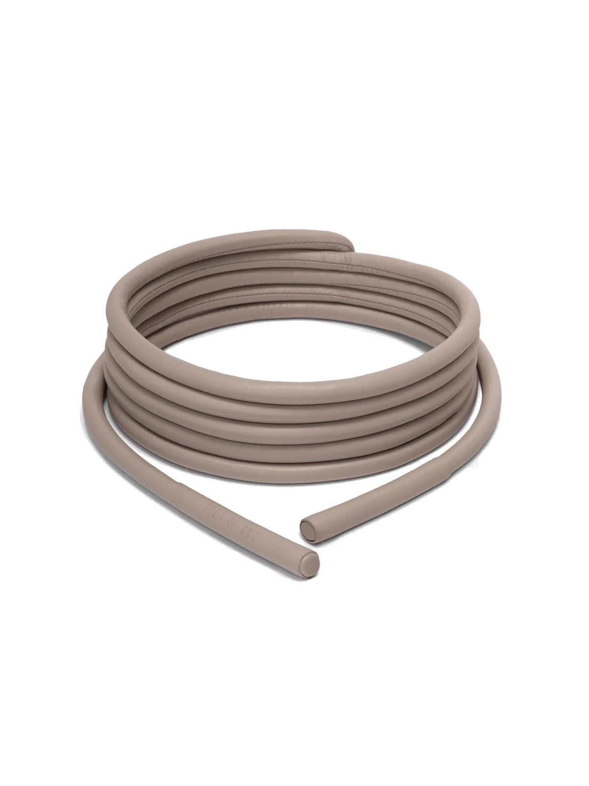 Shop Fear Of God Leather Belt In Taupe