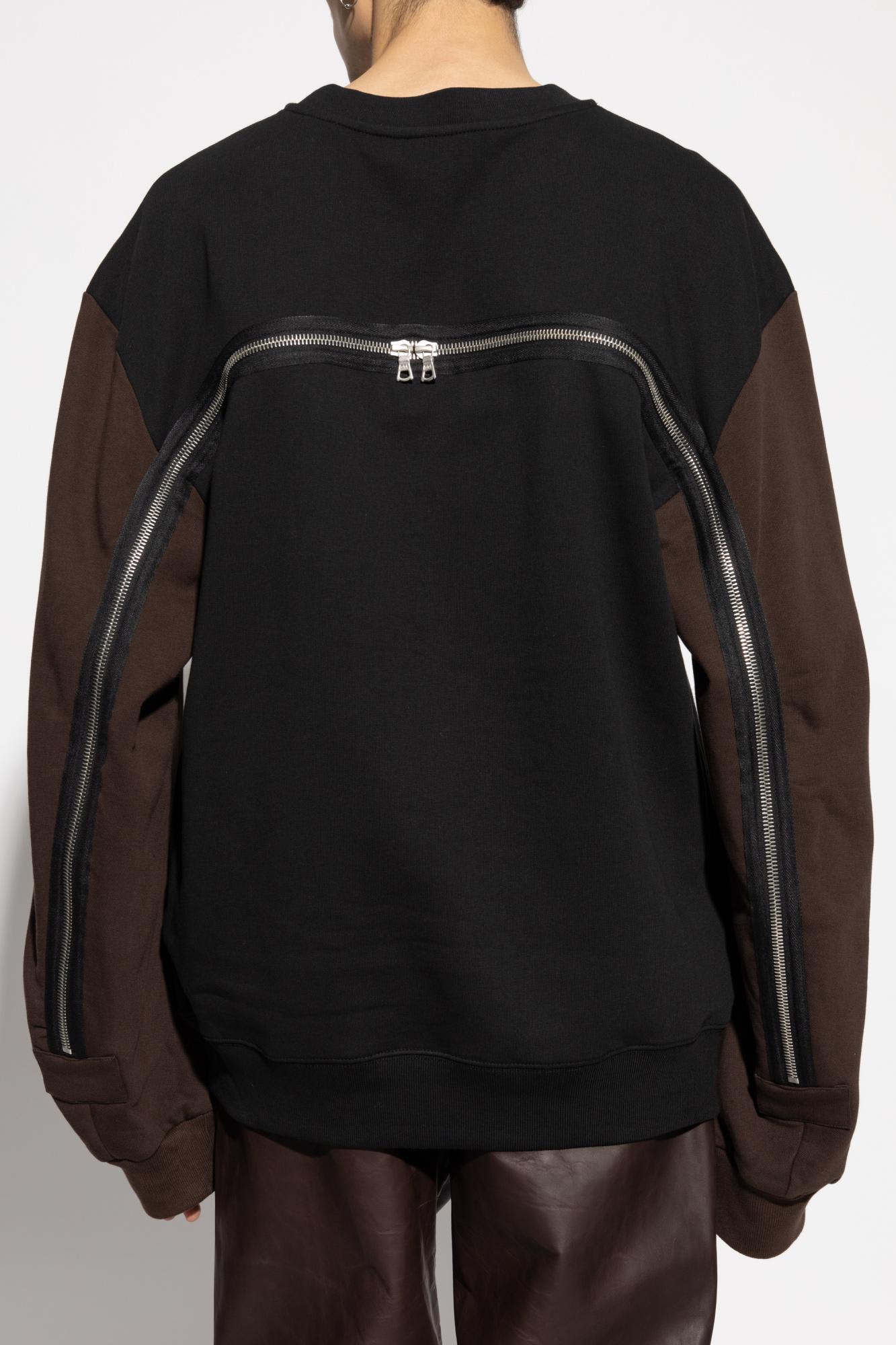 Shop Dries Van Noten Zip-up Sweatshirt