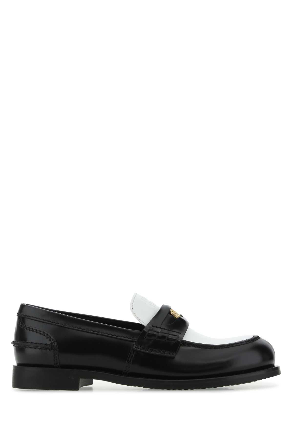 Two-tone Leather Loafers