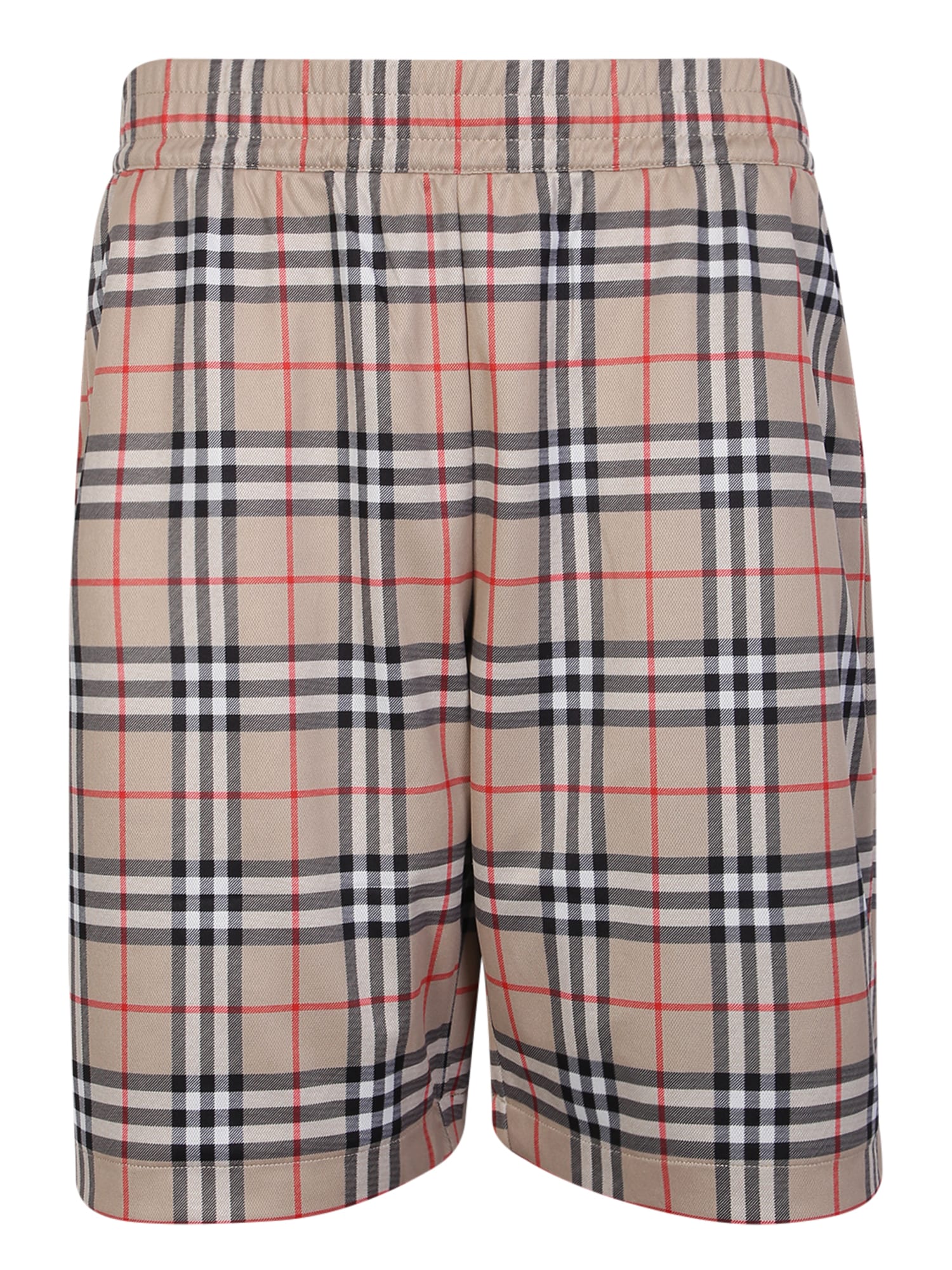 Burberry Men Printed Polyester Swimming Shorts In Archive Beige