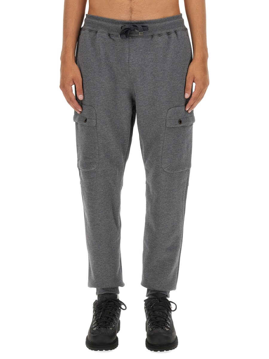 Shop Parajumpers Pants Black Stone In Grey