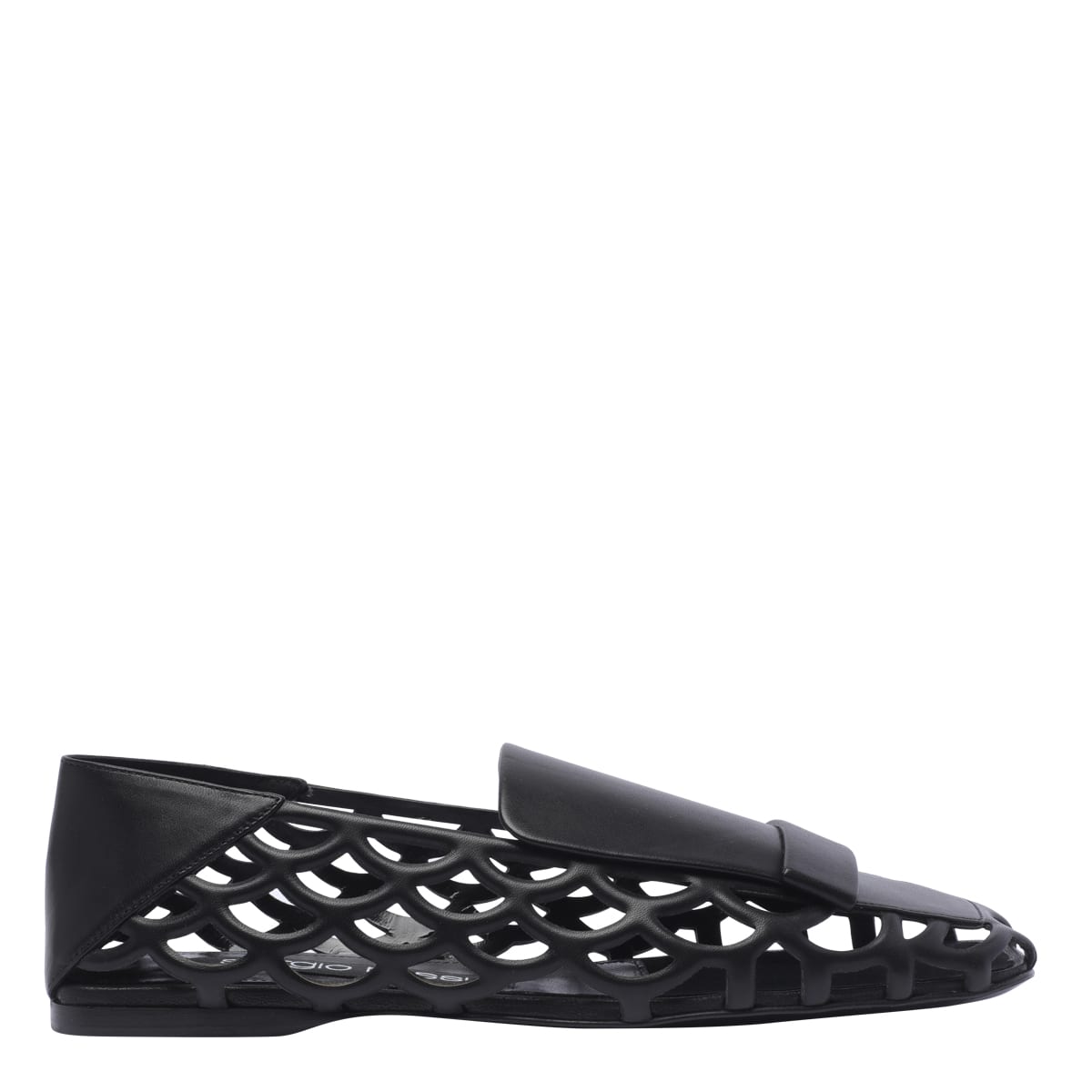 Shop Sergio Rossi Sr1 Mermaid Loafers In Black