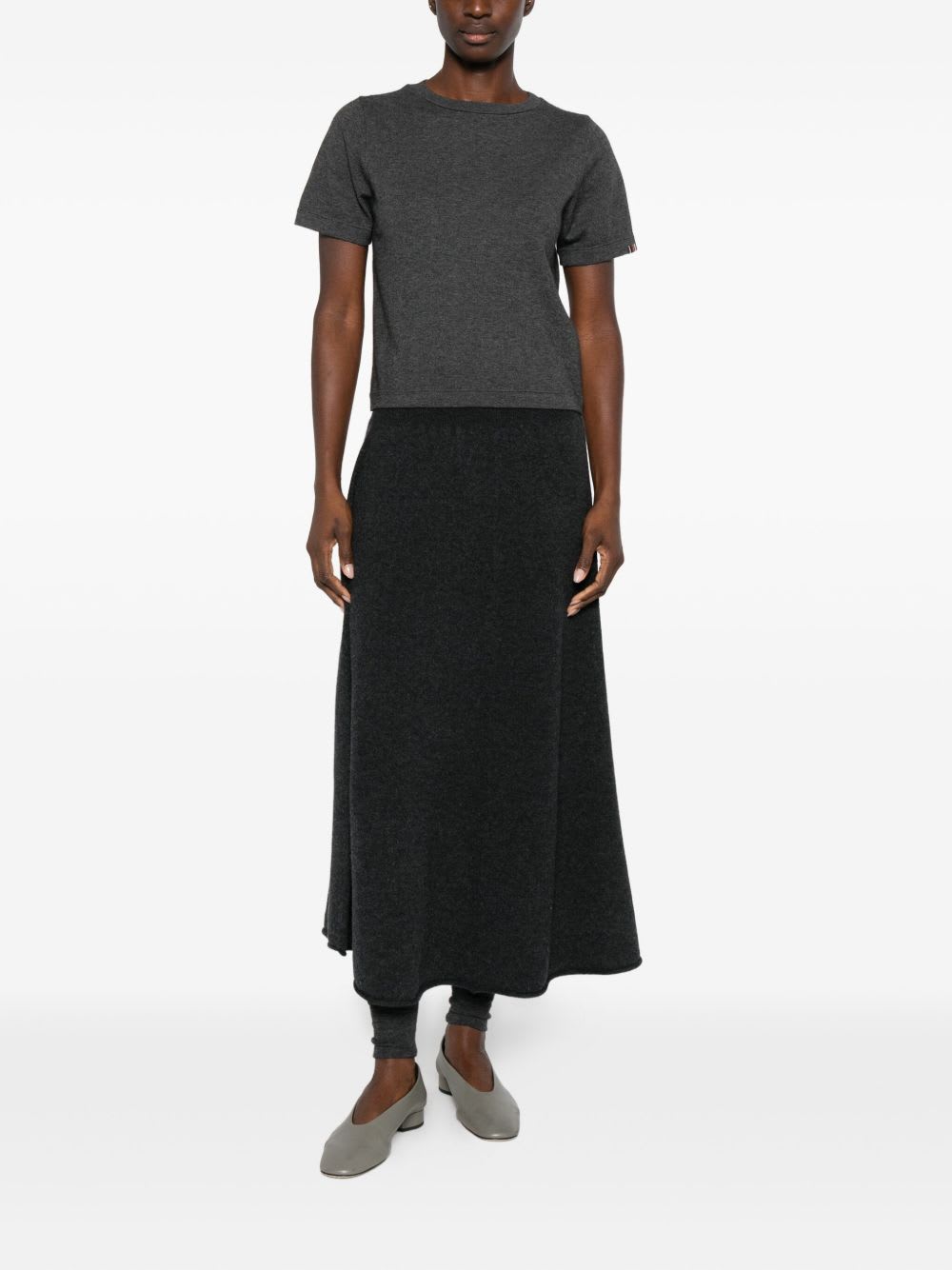 Extreme Cashmere Long Skirt In Blue