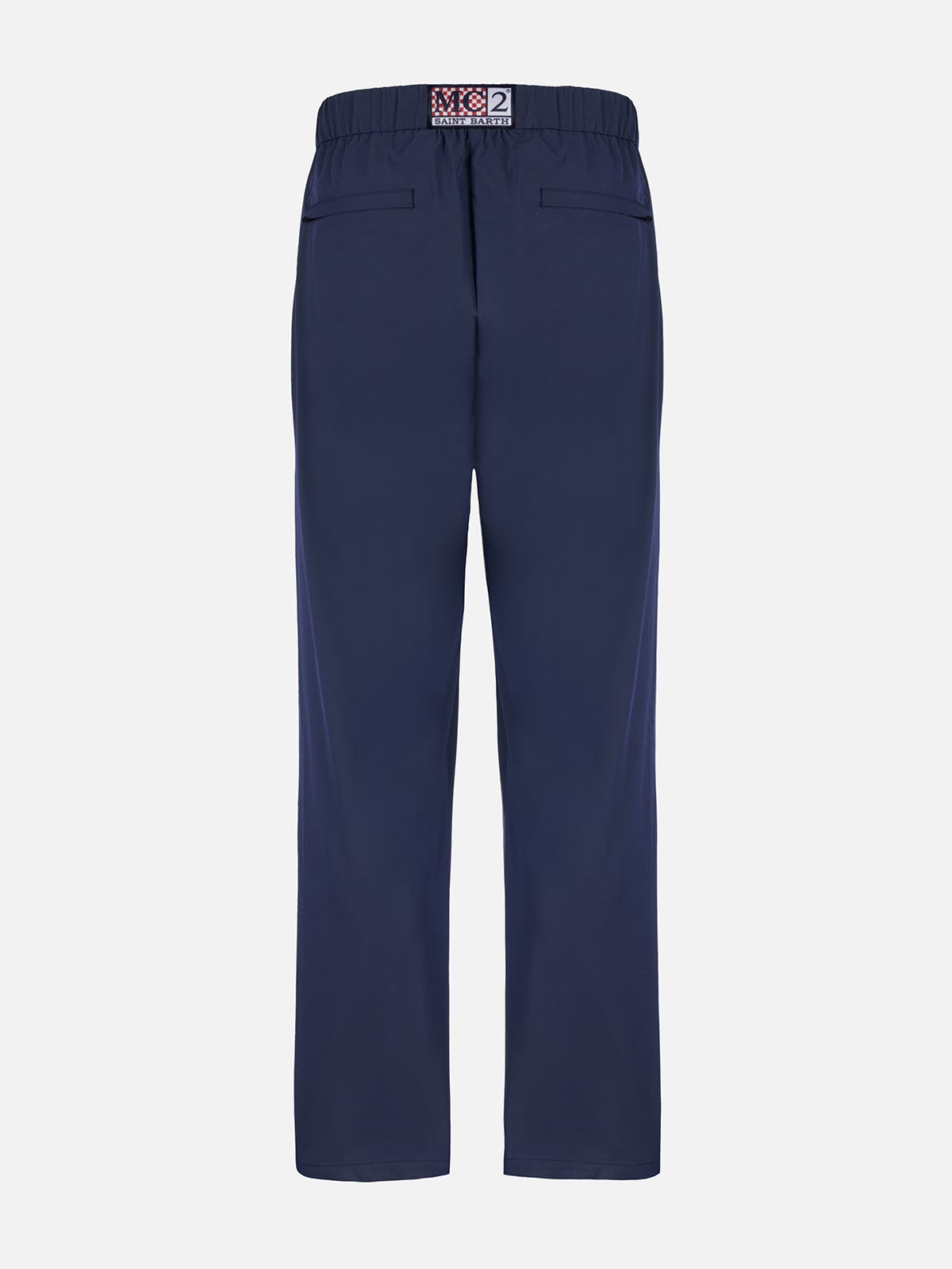 Mc2 Saint Barth Man Navy Blue Casual Pants Porter In Blue