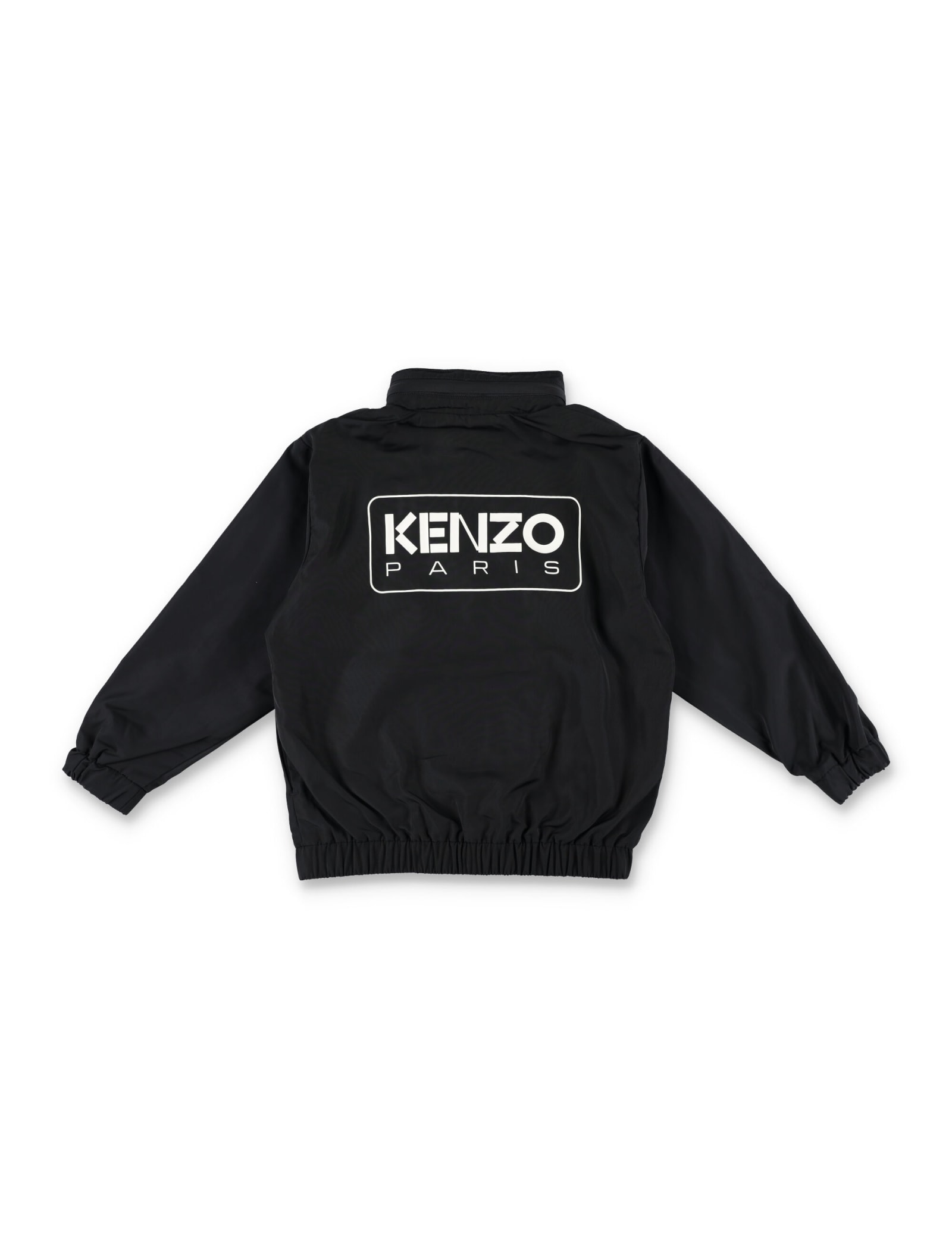 Shop Kenzo Zip Fleece In Black