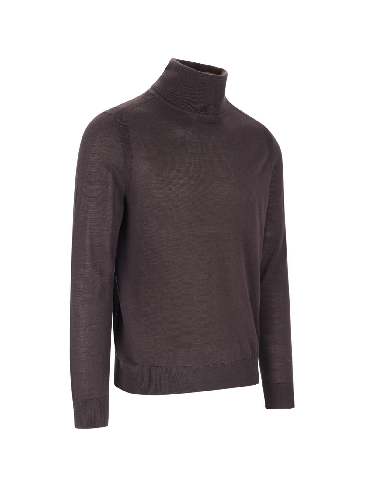 Shop Paul Smith Turtleneck Sweater In Dove Grey