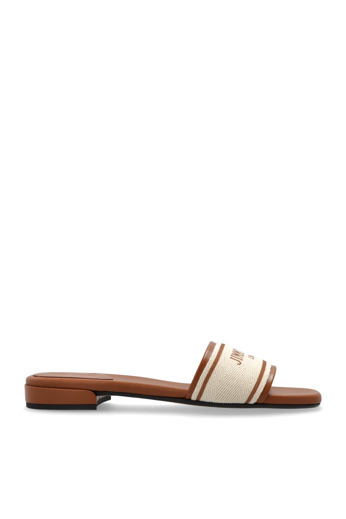 Jimmy Choo Joa Slides In Brown