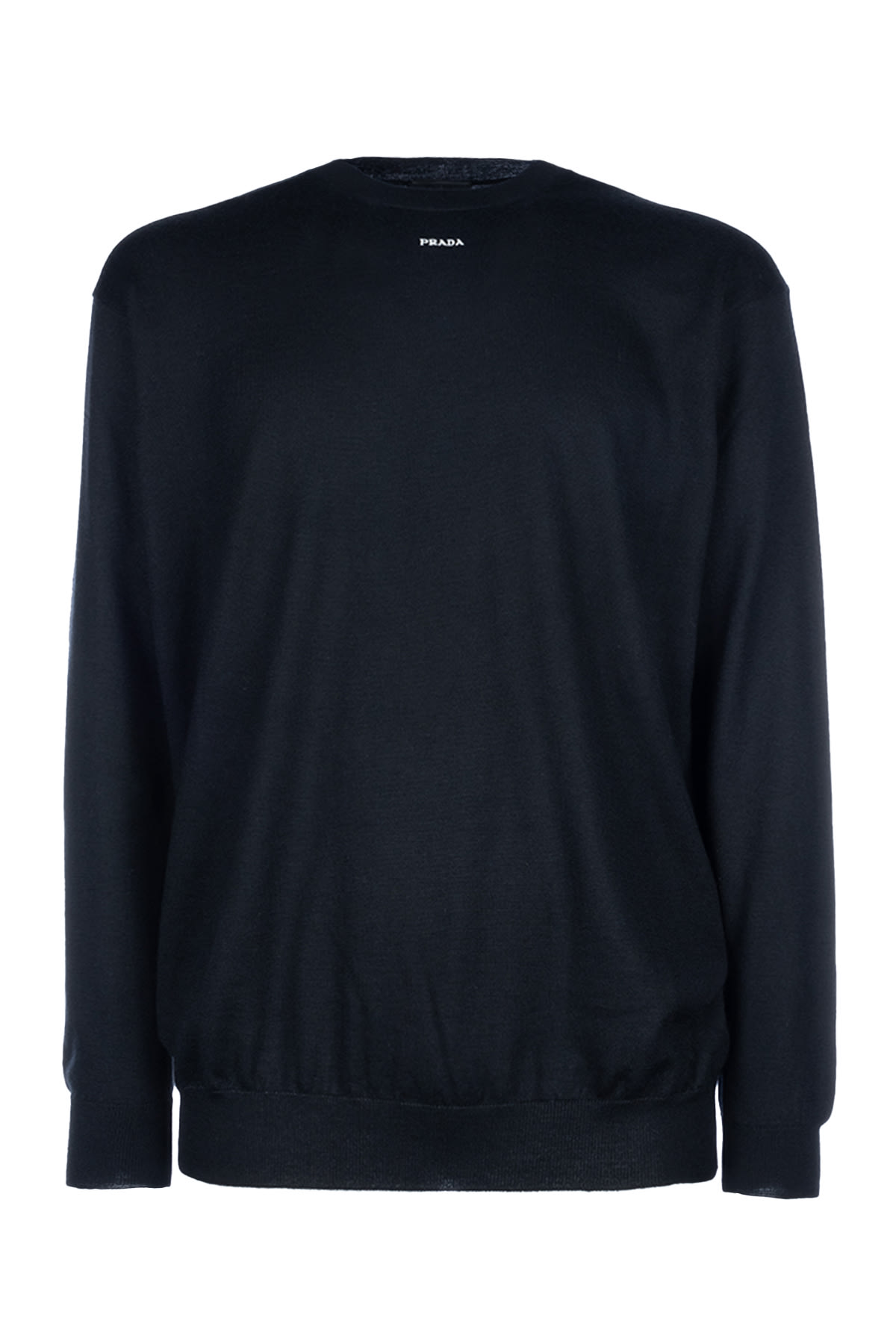 Prada Logo Intarsia Crewneck Knitted Jumper