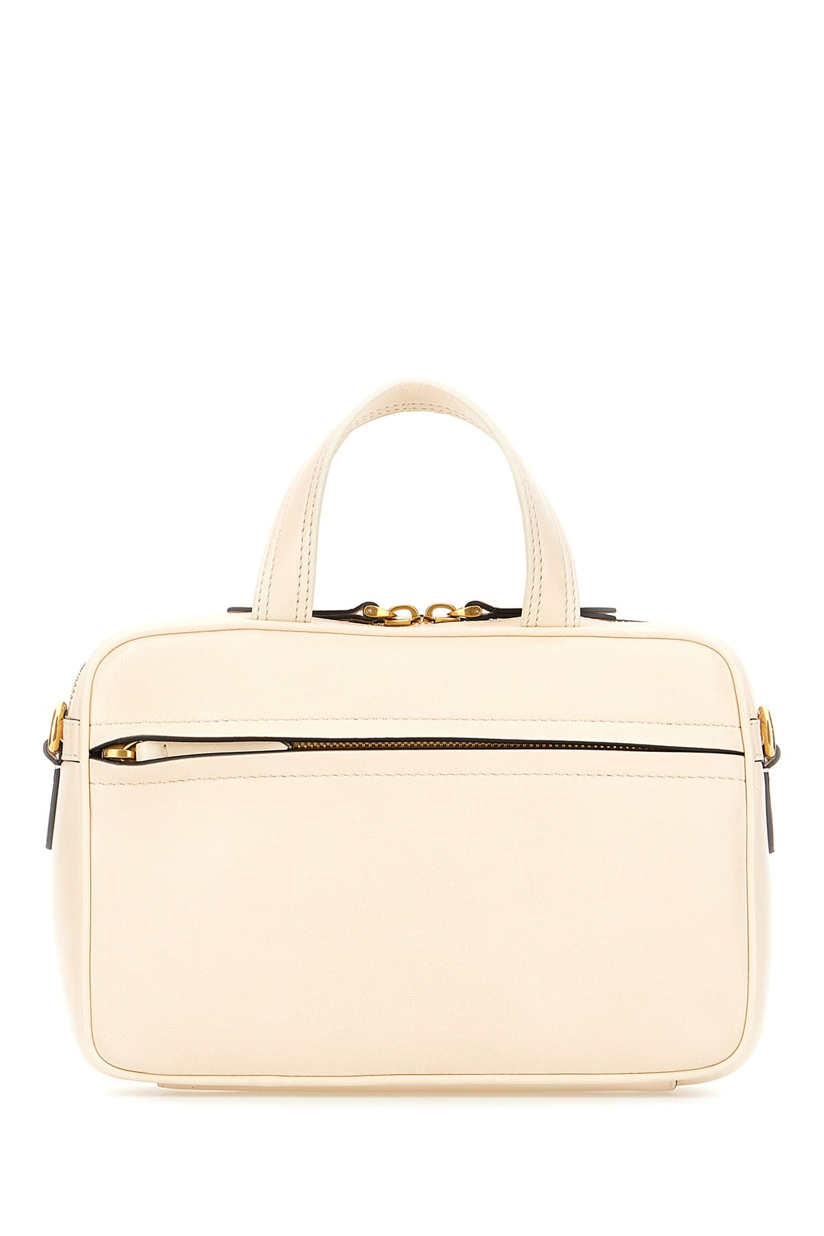 Valentino Sand Nappa Leather Viva Superstar Handbag In White
