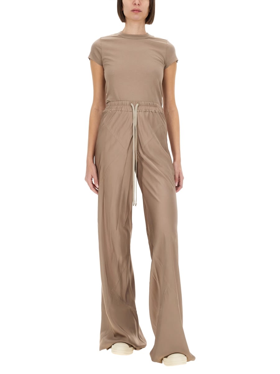 Rick Owens Cropped T-shirt In Brown