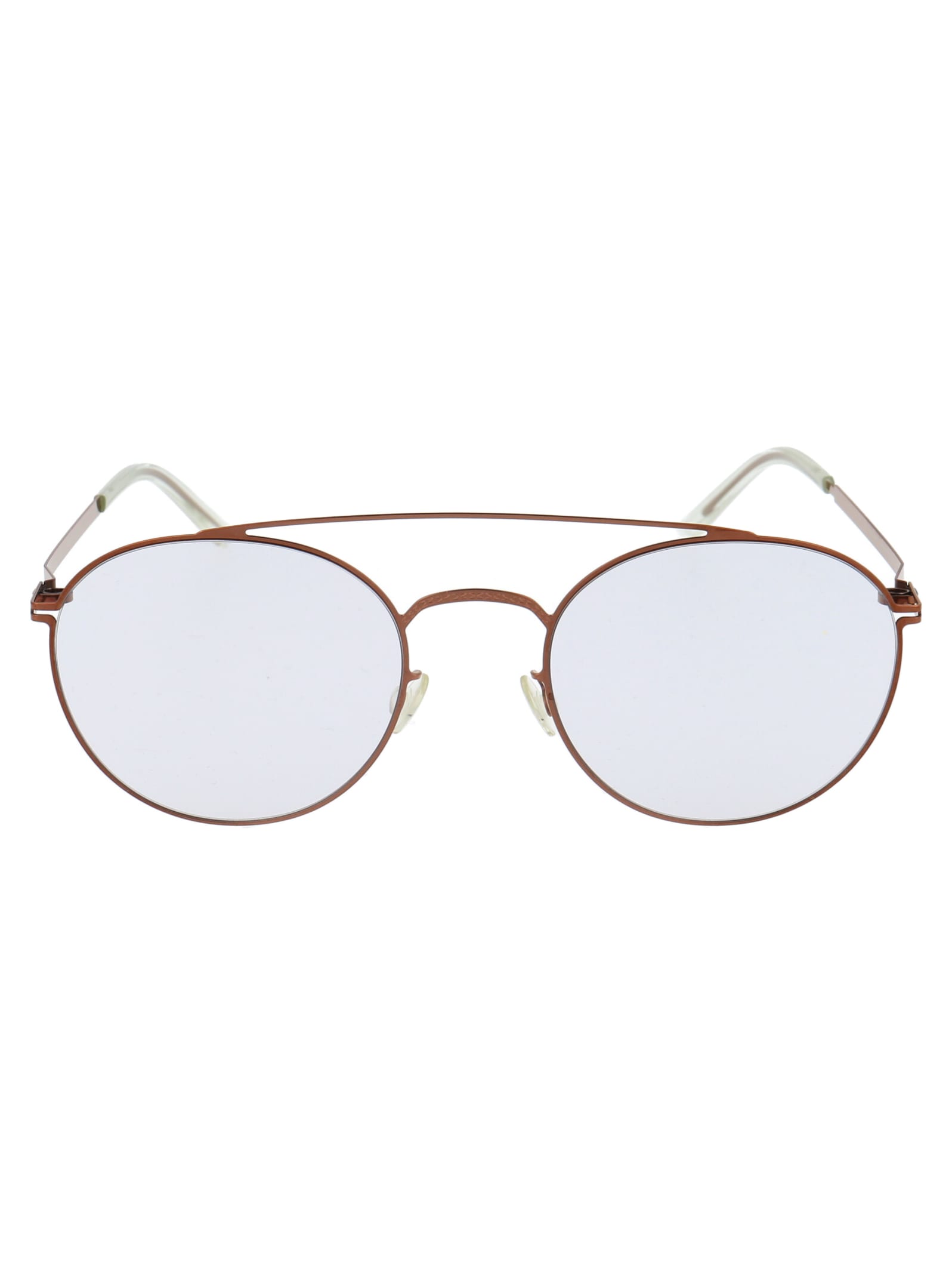 Shop Mykita Mmcraft007 Sunglasses In 252 Shiny Copper | Gloomy Grey