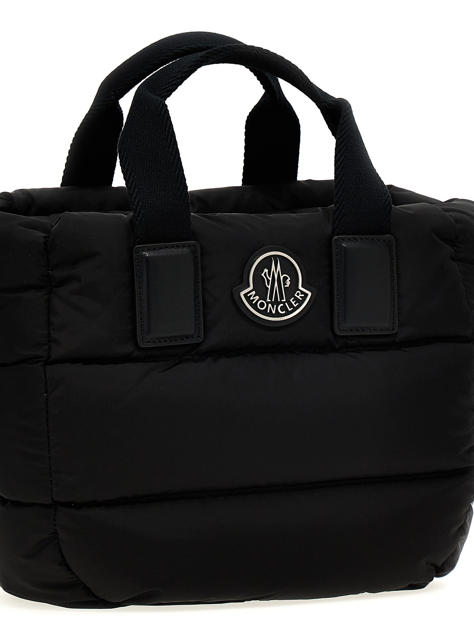 Shop Moncler Mini Caradoc Shopping Bag In Black
